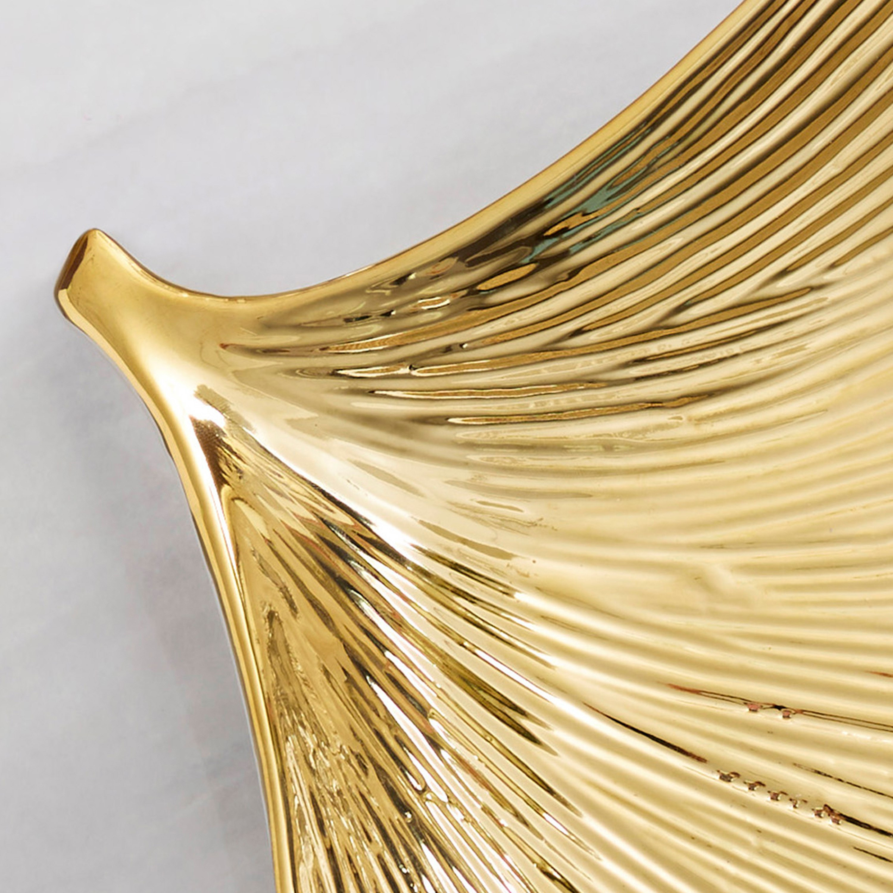 صحن سيراميك أوراق شجر من كاسا - 30x23x4.5 سم-hbxhomeware-hbxdecorandfurnishings-image-3