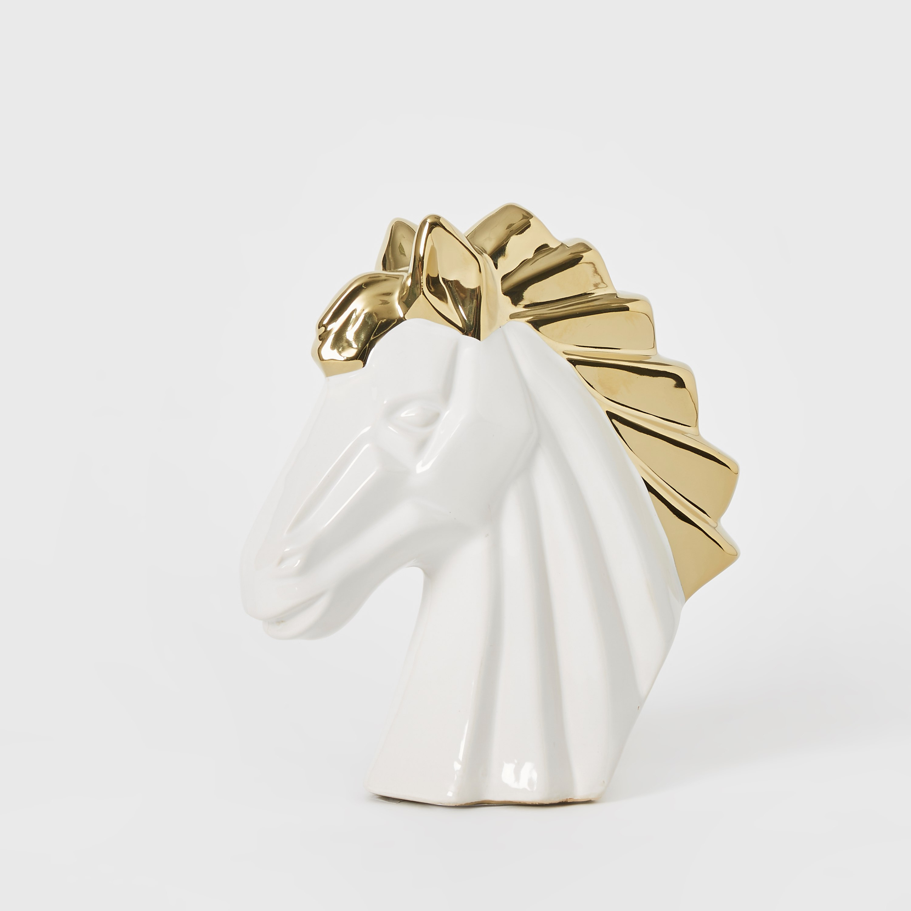 تمثال سيراميك على شكل وجه حصان من كازا - 18.5x8x21 سم-hbxhomeware-homedecor-figurinesandornaments-image-5