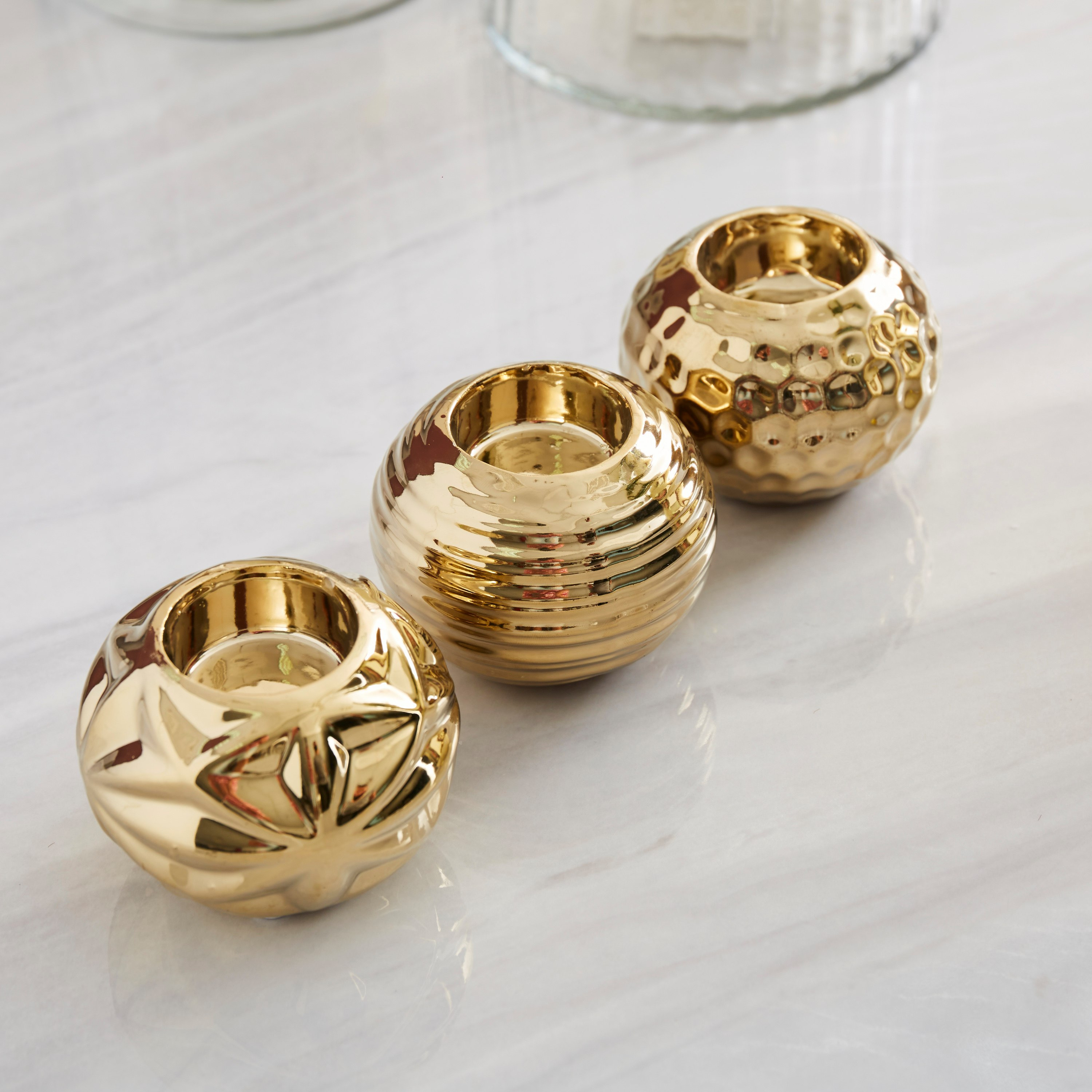 طقم حامل شموع سيراميك من 3 قطع كاسا - 9x9x7 سم-hbxlivingroom-decorandaccessories-candleholders-image-2