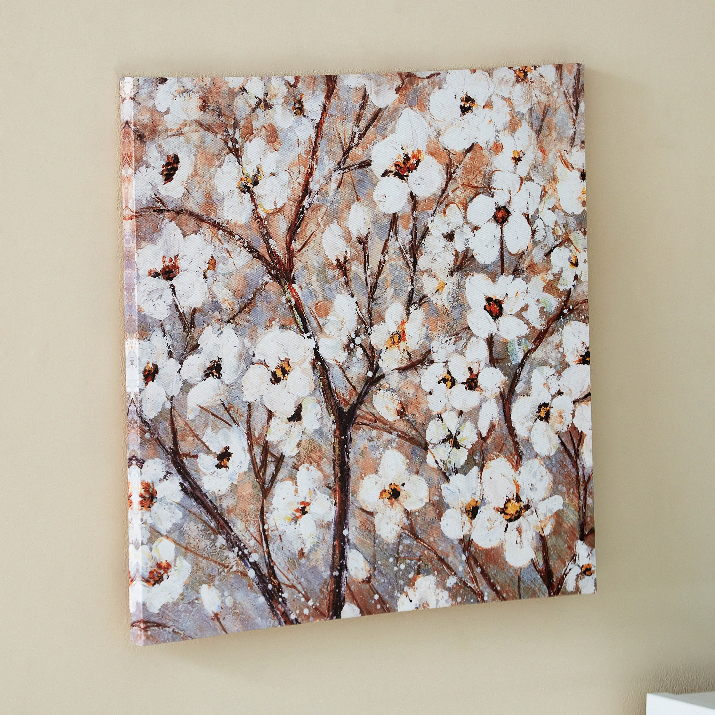 لوحة كانفاس مؤطرة بتصميم أزهار من إلمر - 40x2x40 سم-hbxhomeware-hbxdecorandfurnishings-image-2