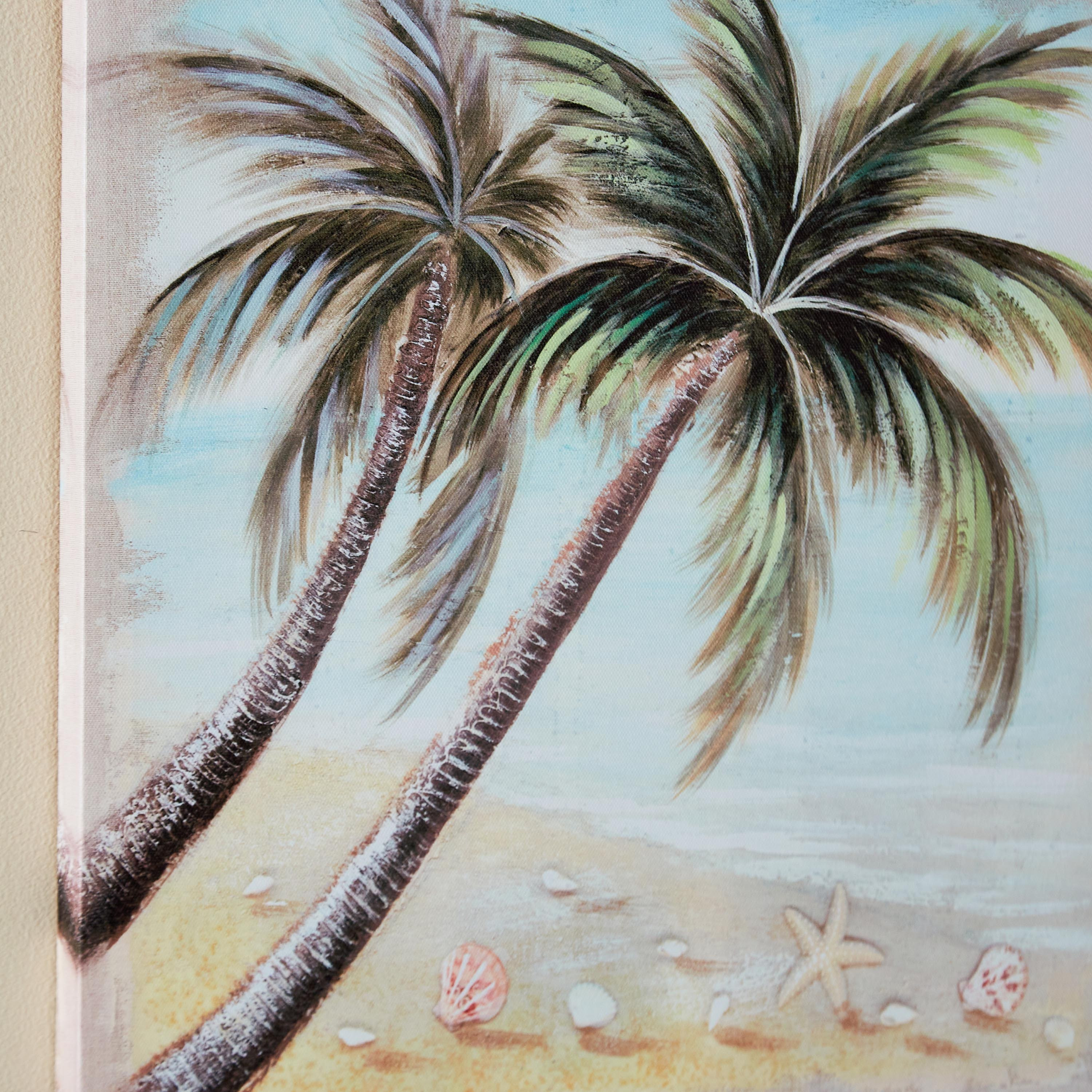 لوحة كانفاس مؤطرة لشجرة جوز الهند من إلمر - 40x2x40 سم-hbxhomeware-hbxdecorandfurnishings-image-3