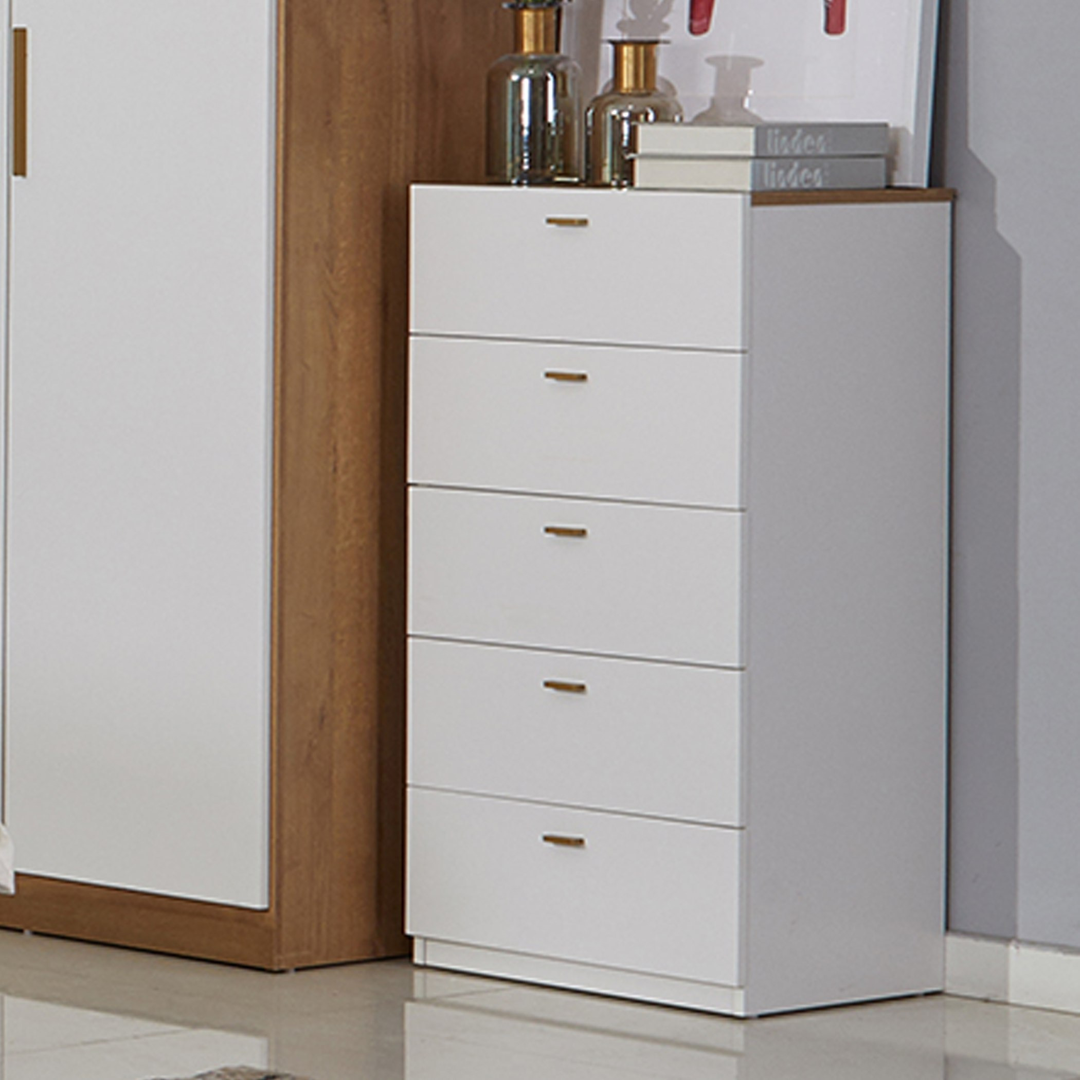 وحدة 5 أدراج من برلين-hbxfurniture-dressersandchests-chestofdrawers-image-1