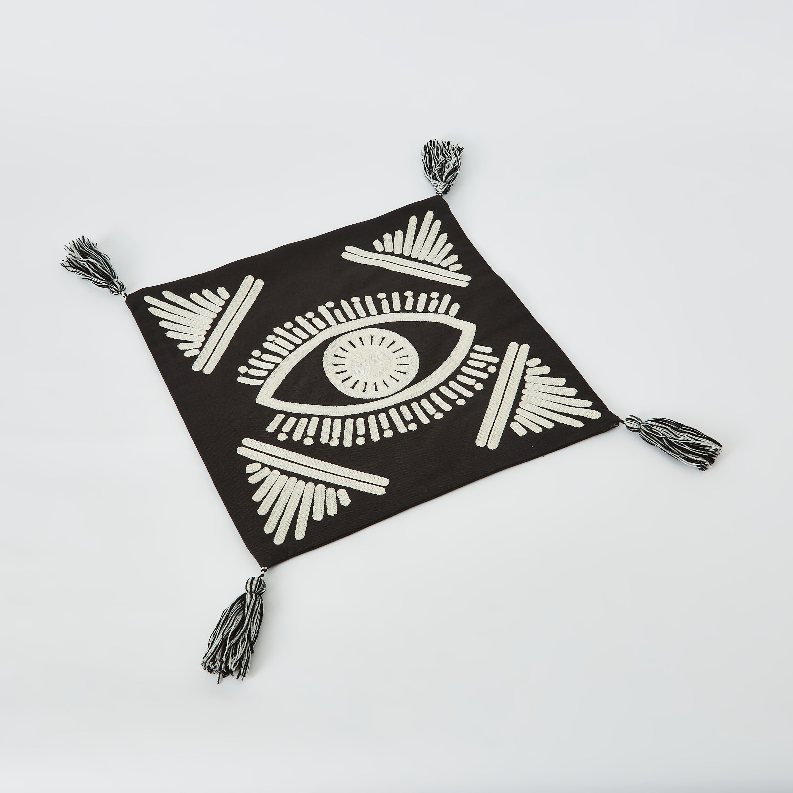 وسادة محشوة مطرزة - 40x40 سم-hbxlivingroom-furnishings-cushionsandcovers-filledcushions-image-5