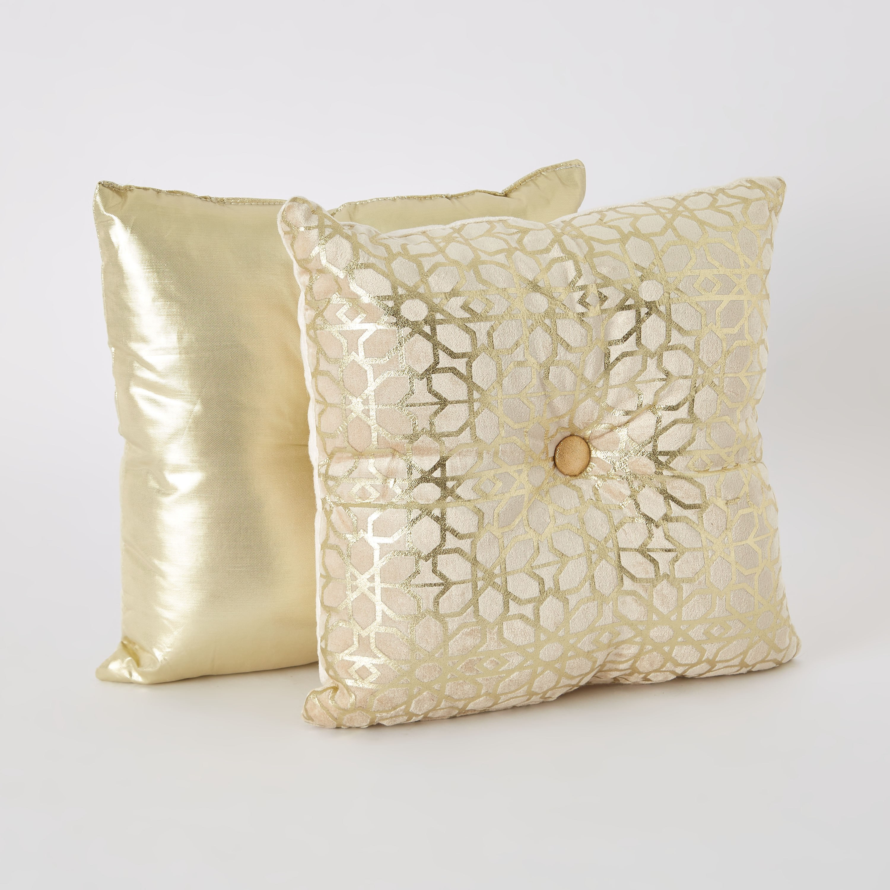 Petra 2-Piece Foil Print Filled Cushion Set - 30x30 cm-hbxlivingroom-furnishings-cushionsandcovers-filledcushions-image-4