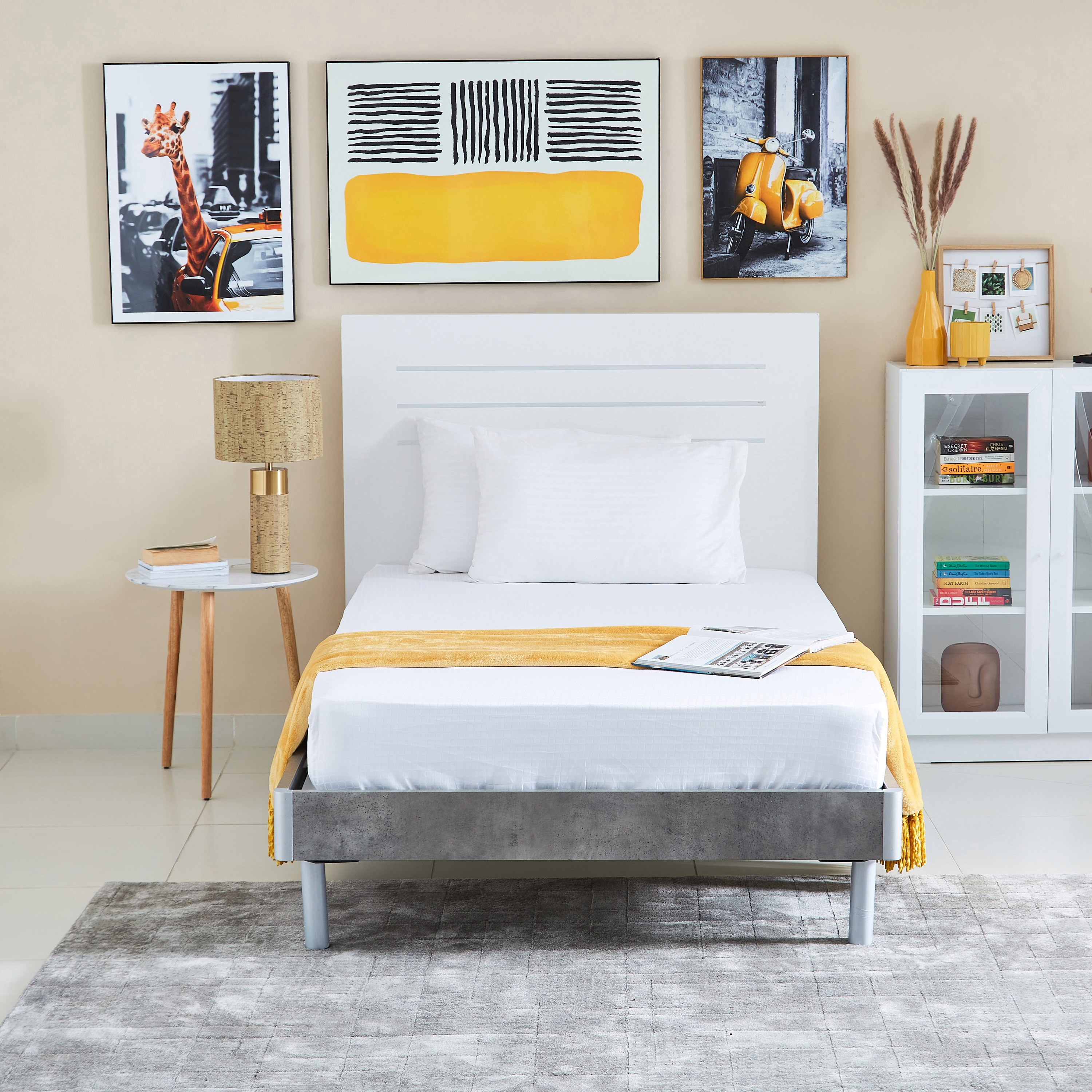 شرشف مطّاطي مزدوج معالج بزيت الصبار والجوجوبا من كامبريدج- 120x200+30 سم-hbxhomeware-hbxbedroom-image-5