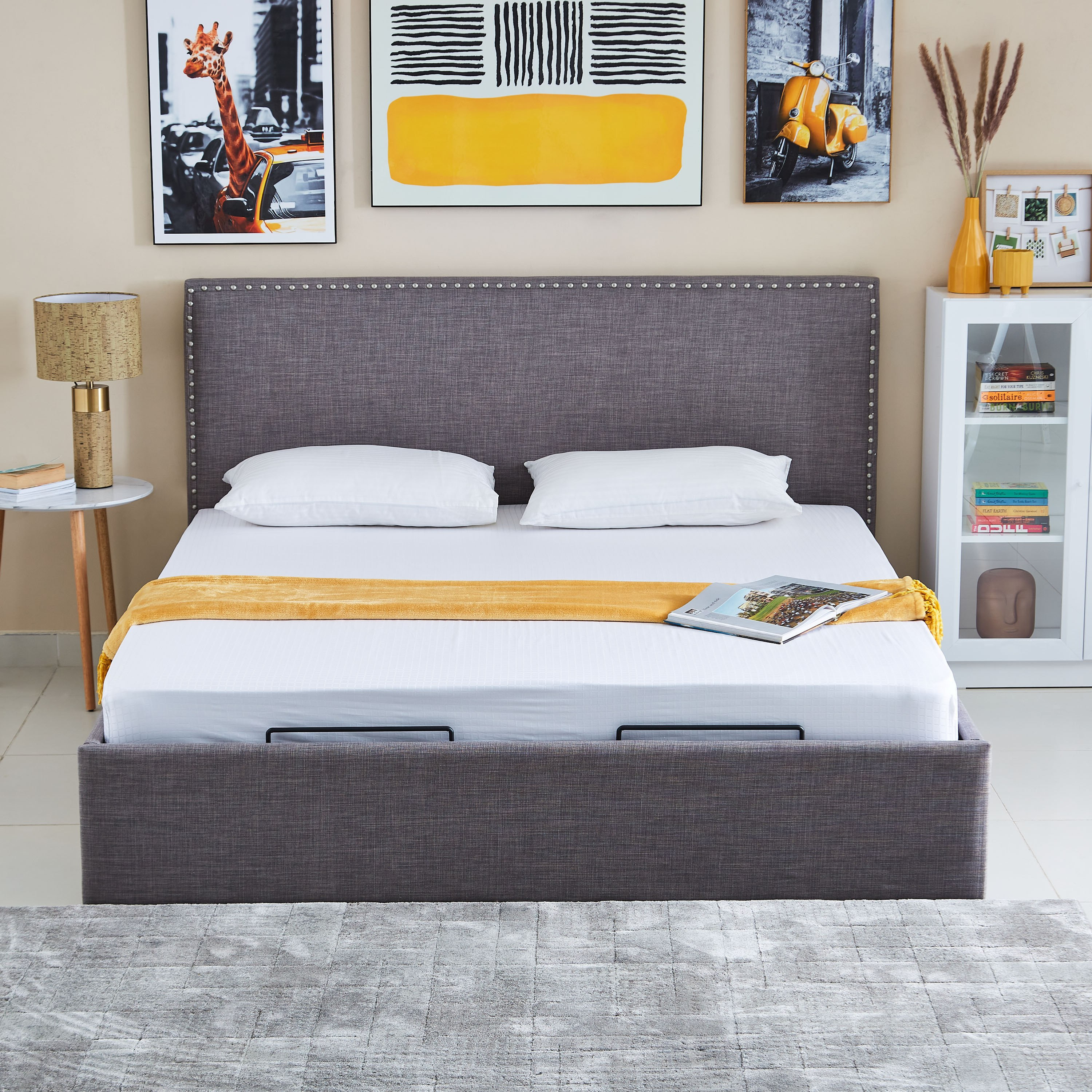 شرشف مطّاطي سوبر كينج معالج بزيت الصبار والجوجوبا من كامبريدج - 200x200+30 سم-hbxhomeware-hbxbedroom-image-5