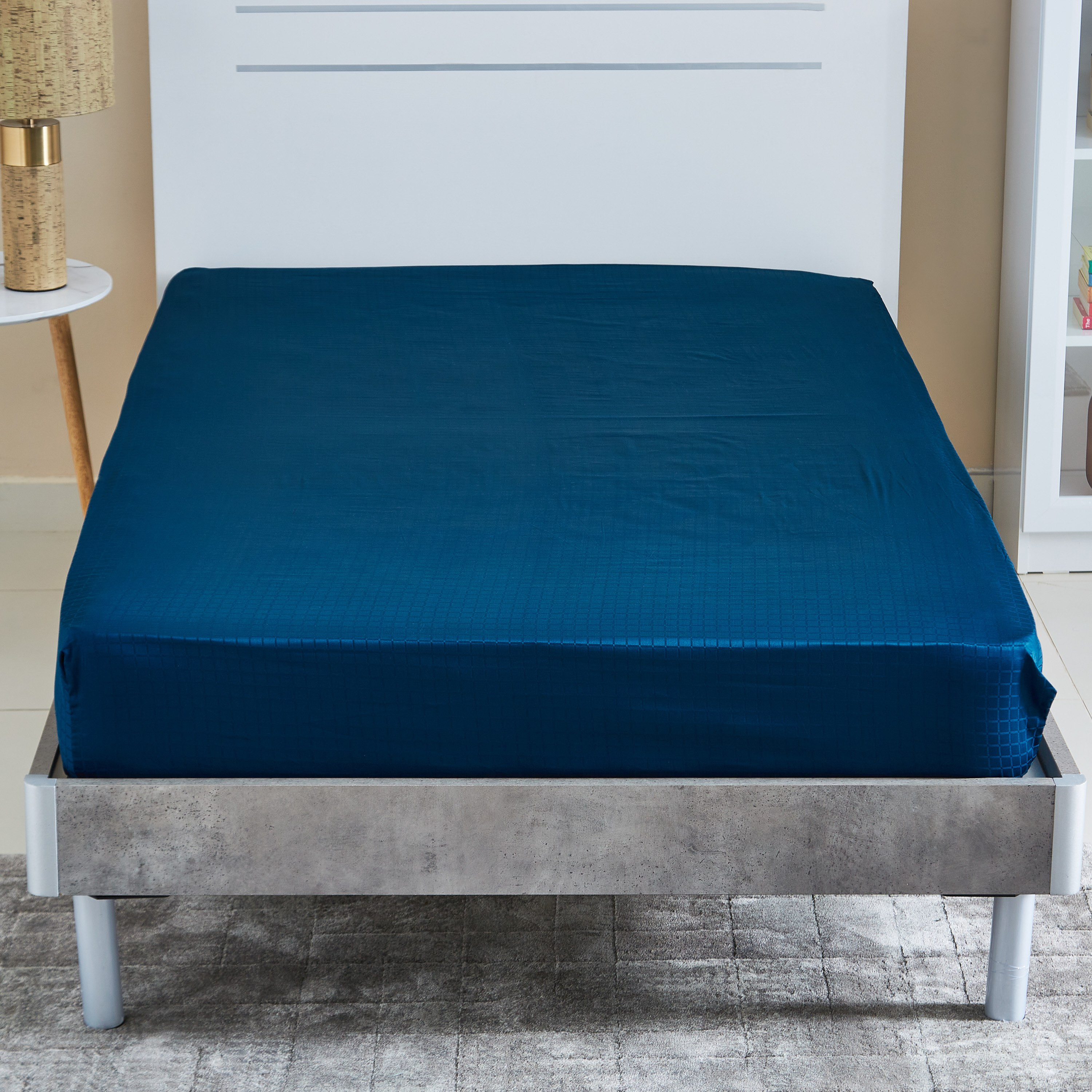 شرشف مطّاطي مزدوج معالج بزيت الصبار والجوجوبا من كامبريدج - 120x200+30 سم-hbxhomeware-hbxbedroom-image-2