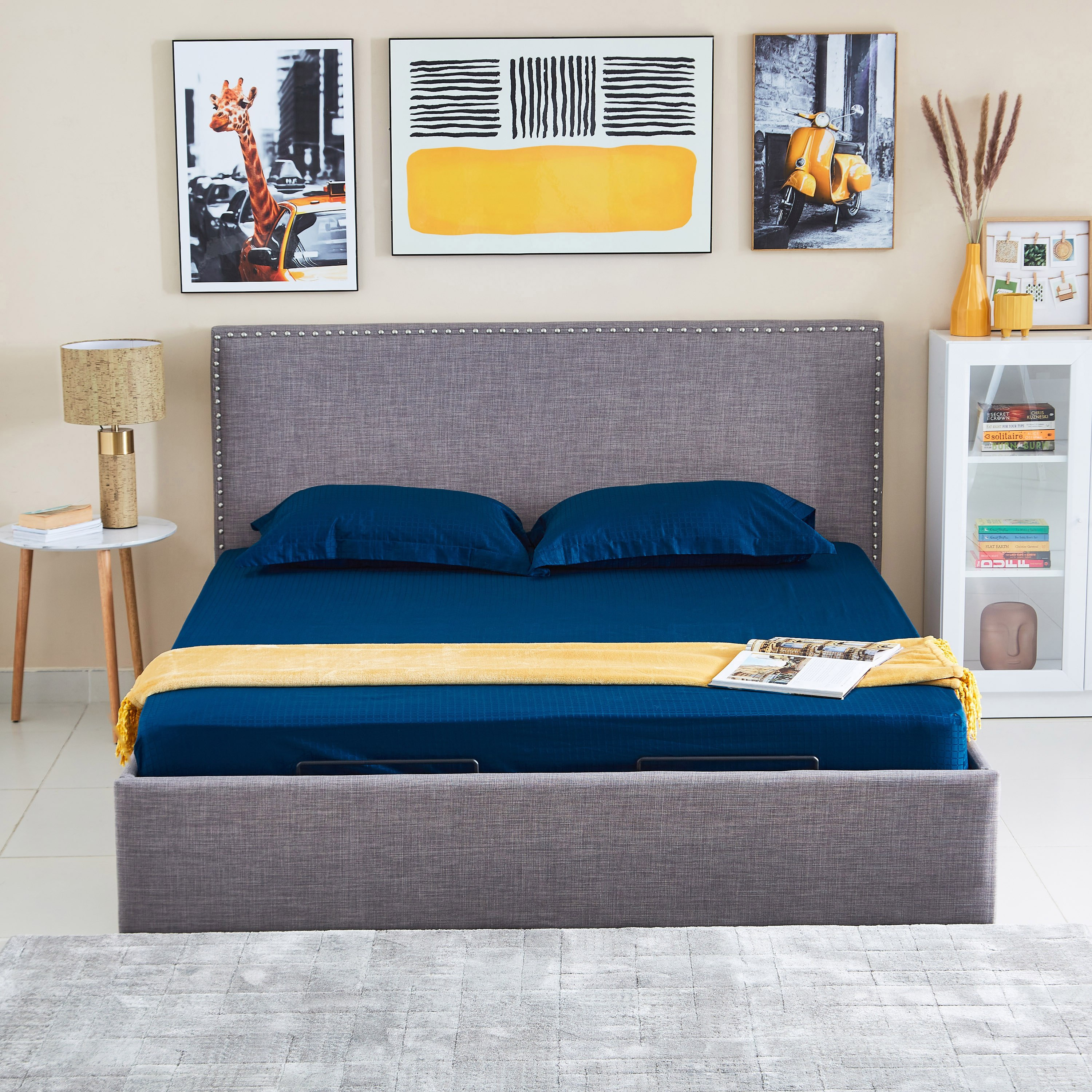 شرشف مطّاطي كينج معالج بزيت الصبار والجوجوبا من كامبريدج - 180x200+30 سم-hbxhomeware-bedding-fittedsheets-image-5