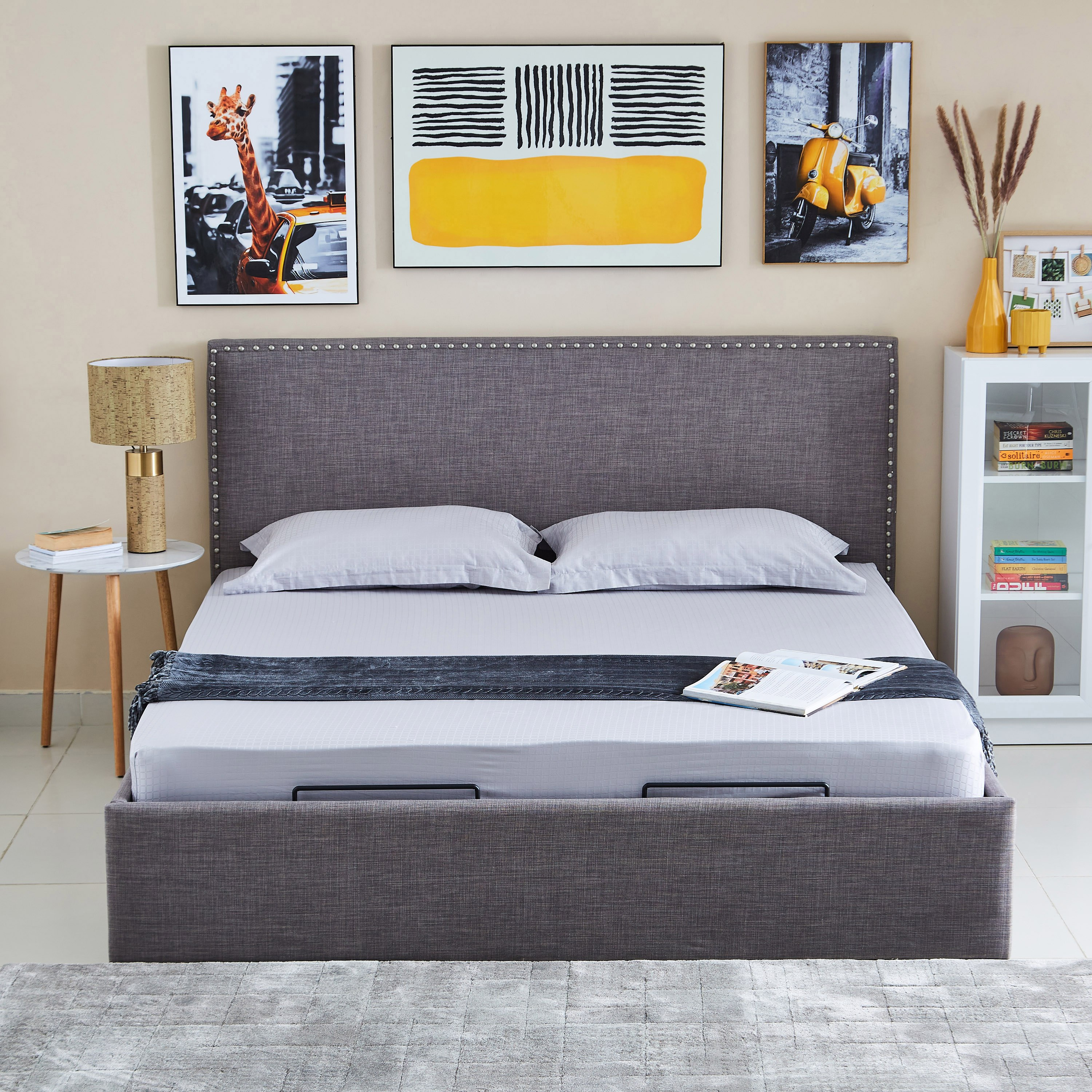 شرشف مطاطي كوين معالج بالألوفيرا وزيت الجوجوبا من كامبريدج - 150x200+30 سم-hbxhomeware-hbxbedroom-image-5