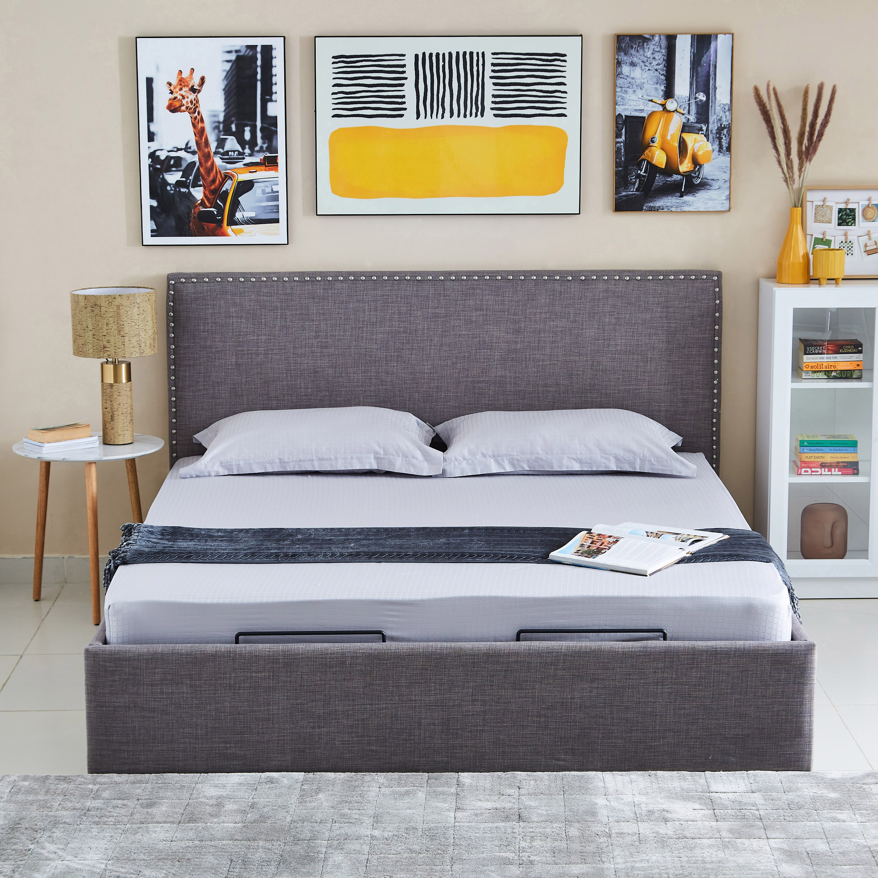 شرشف مطّاطي كينج معالج بزيت الصبار والجوجوبا من كامبريدج - 180x200+30 سم-hbxhomeware-hbxbedroom-image-5