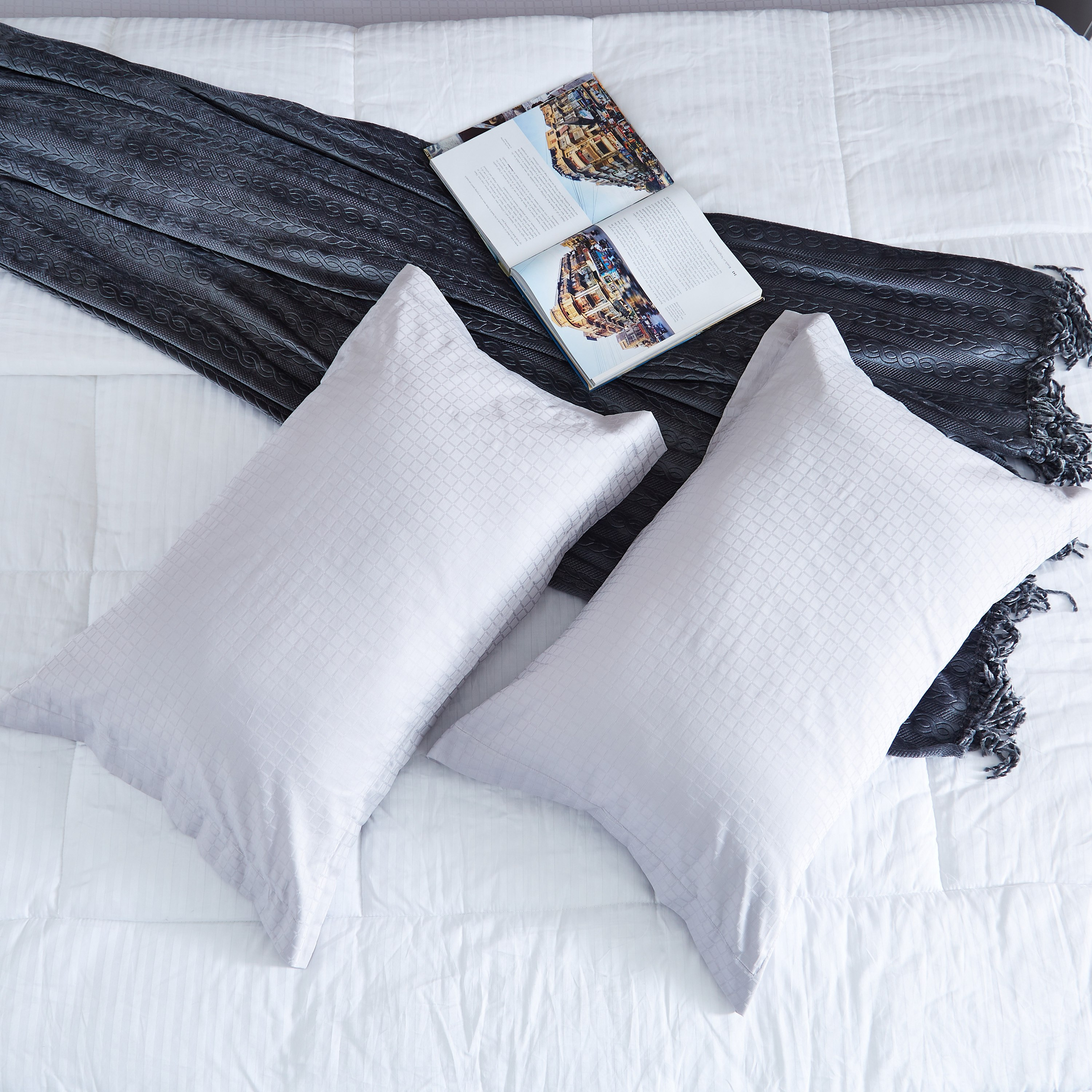 طقم غطاء وسادة معالج بزيت الصبار والجوجوبا قطعتين من كامبريدج - 50x75+5 سم-hbxhomeware-hbxbedroom-image-2