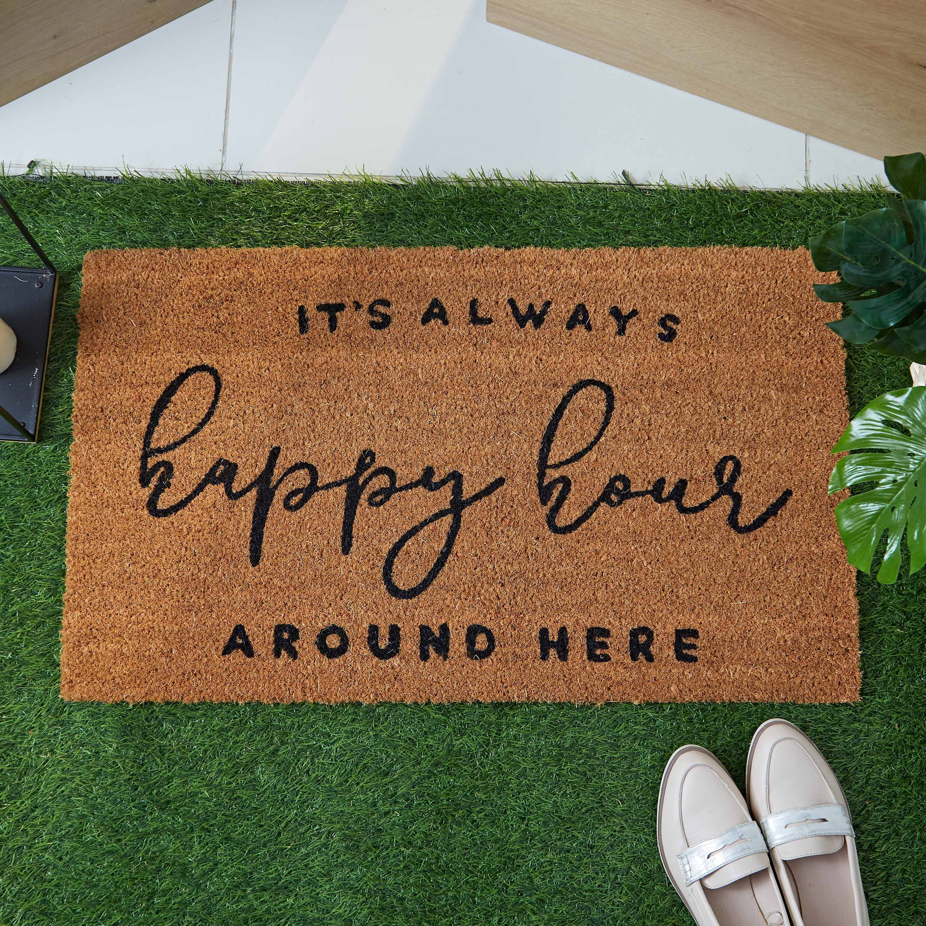 Happy Hour Printed Coir Doormat with PVC Back - 45x75 cm-PROMO_HB_AE_B1G1_250925-image-2