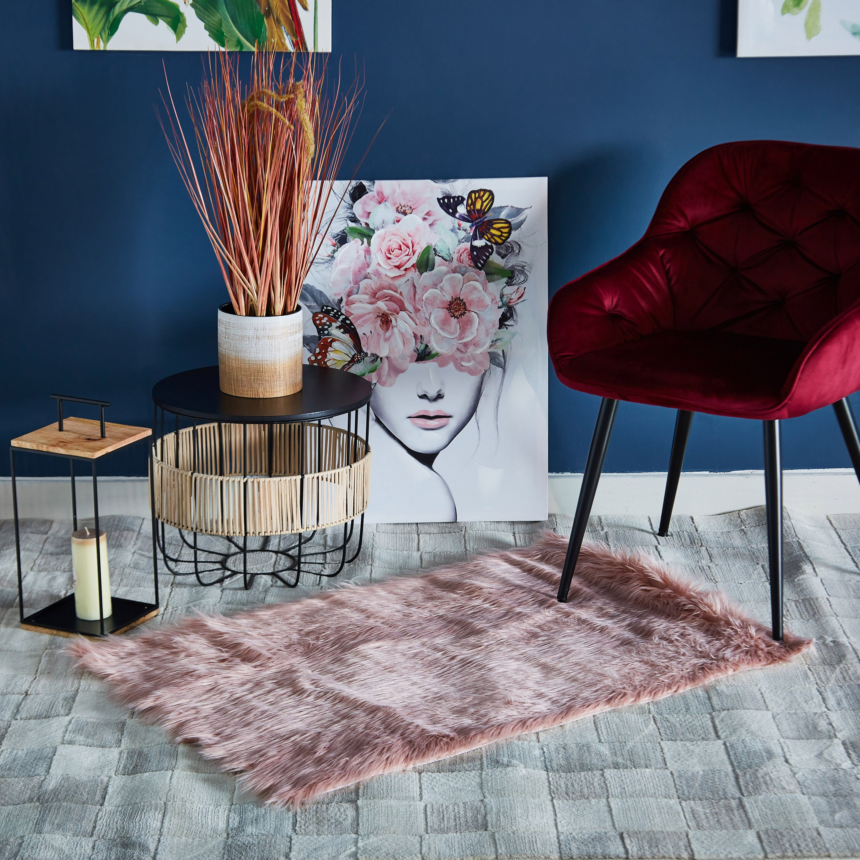 سجادة من جلد الغنم الاصطناعي - 70x110 سم-hbxdecorandfurnishings-floorcoverings-rugs-image-1