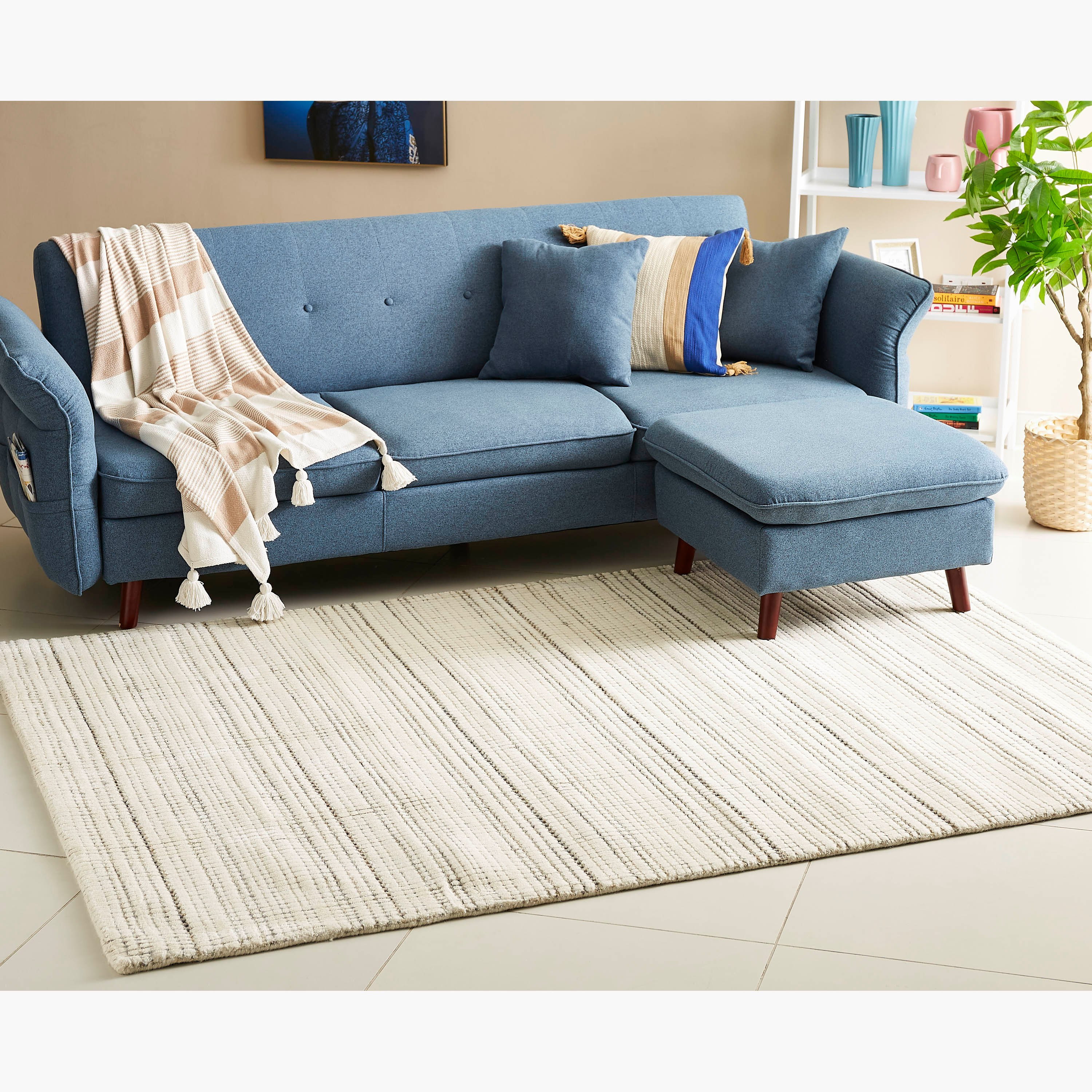 سجادة صوفية مصنوعة يدويًا من هالي - 160x230 سم-hbxdecorandfurnishings-floorcoverings-rugs-image-1