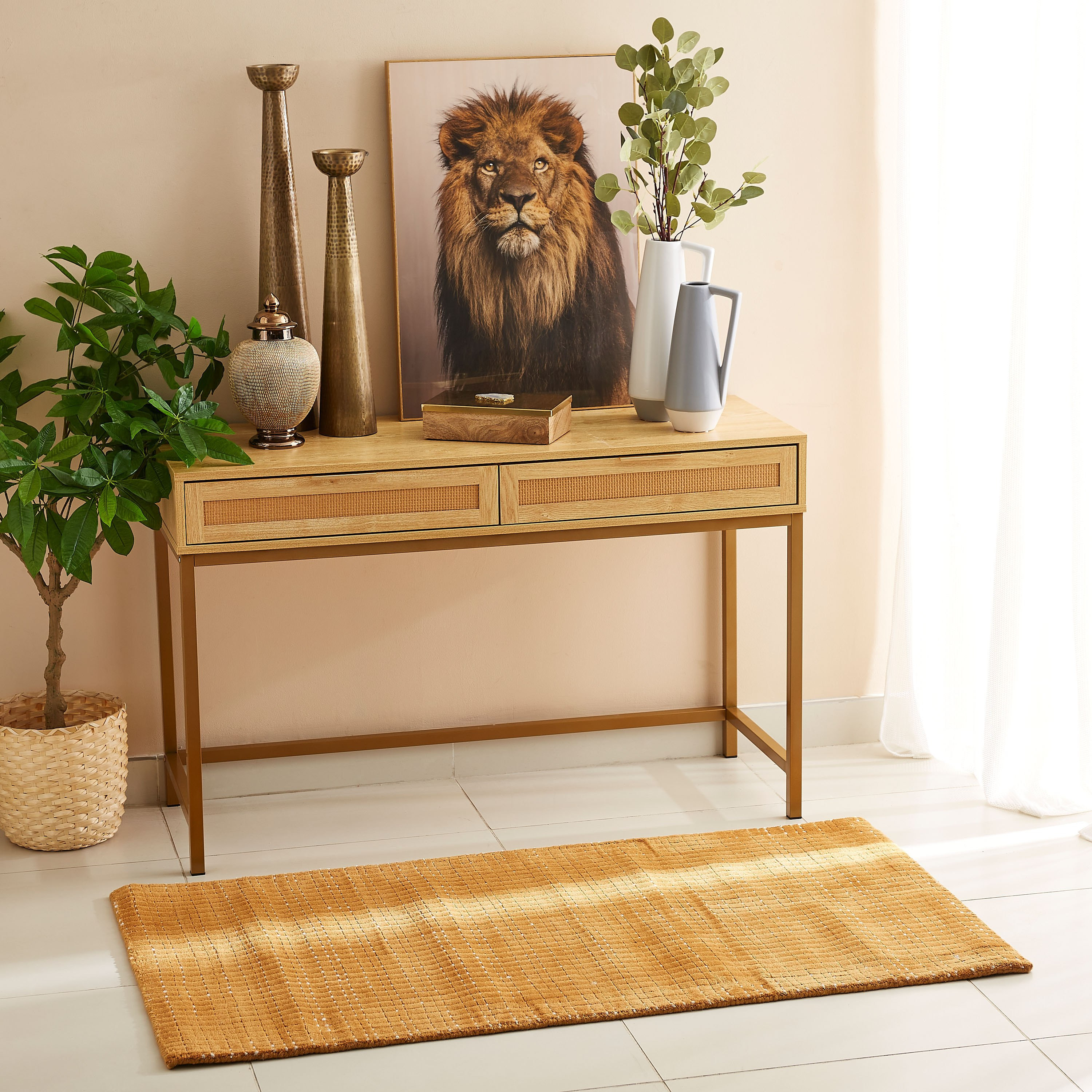 سجادة صوفية مصنوعة يدويًا من إيفلين - 80x150 سم-hbxdecorandfurnishings-floorcoverings-rugs-image-5