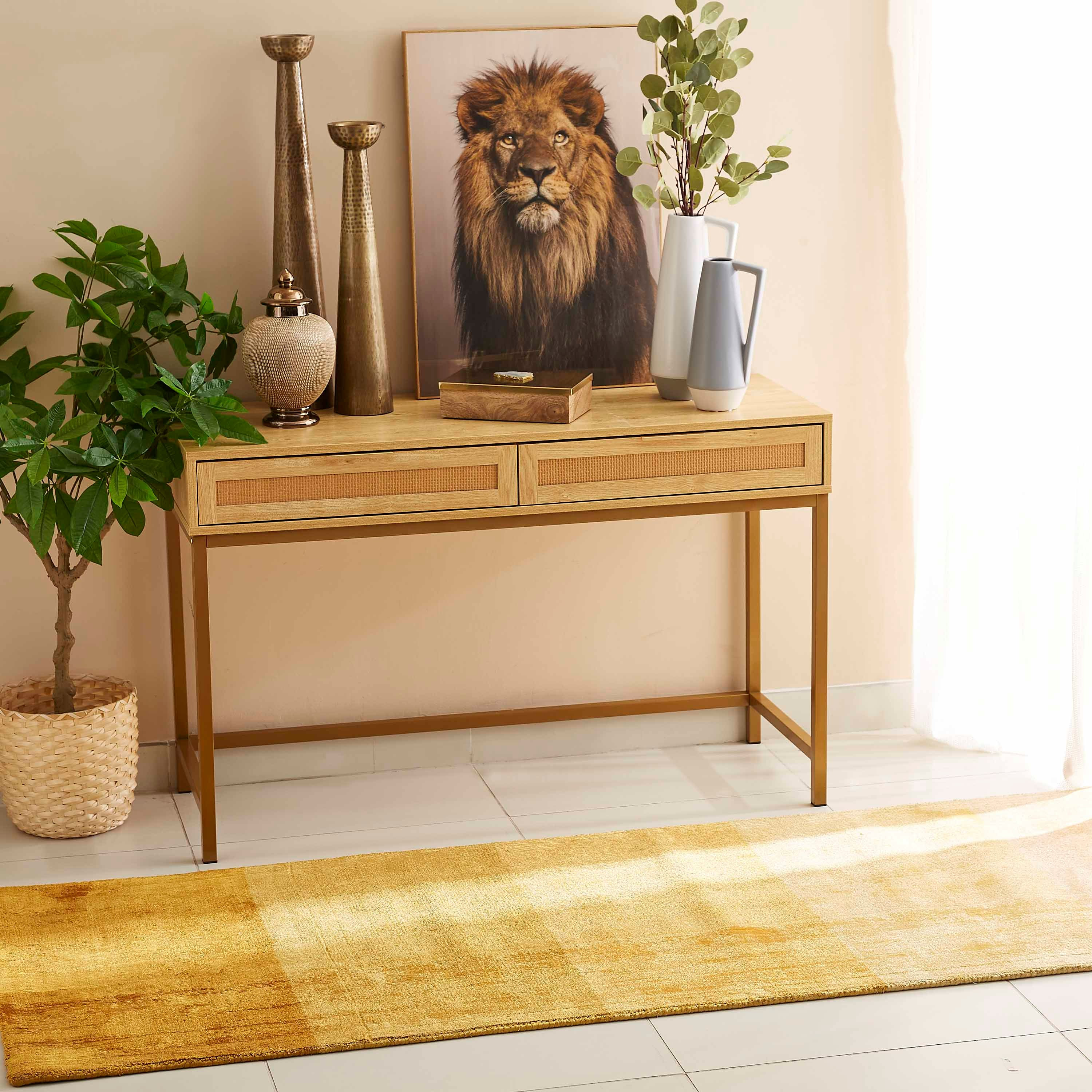 سجادة فيسكوز مصنوعة يدويًا من دازل - 80x230 سم-hbxdecorandfurnishings-floorcoverings-rugs-image-3
