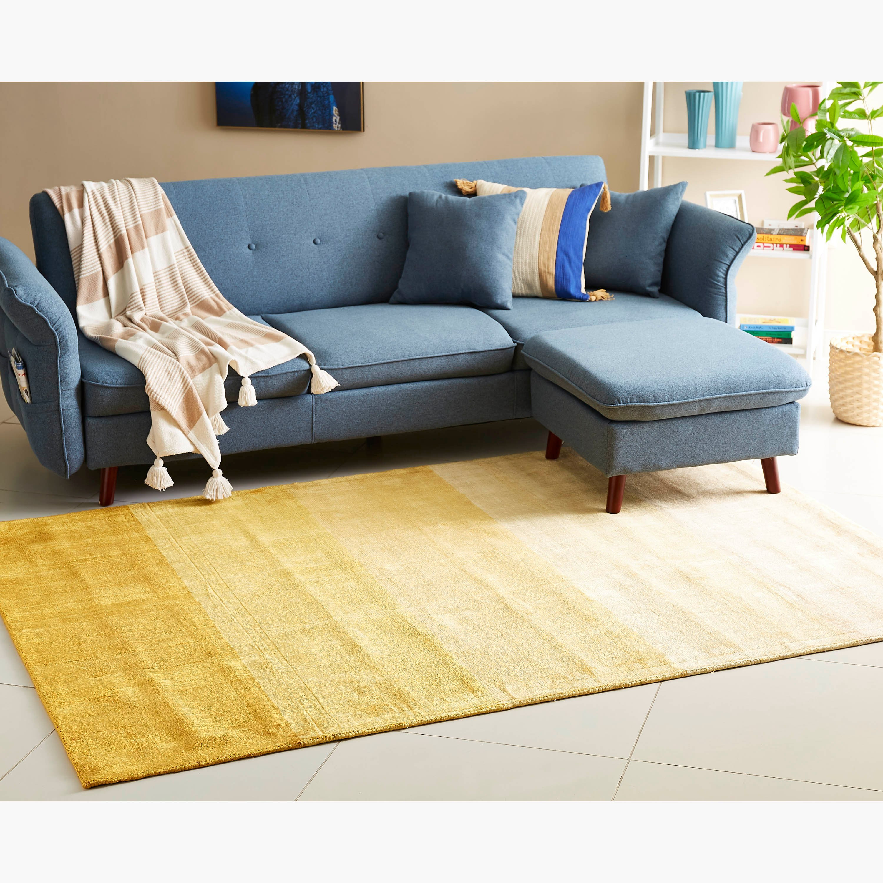 سجادة فيسكوز مصنوعة يدويًا من دازل - 160x230 سم-hbxdecorandfurnishings-floorcoverings-rugs-image-1