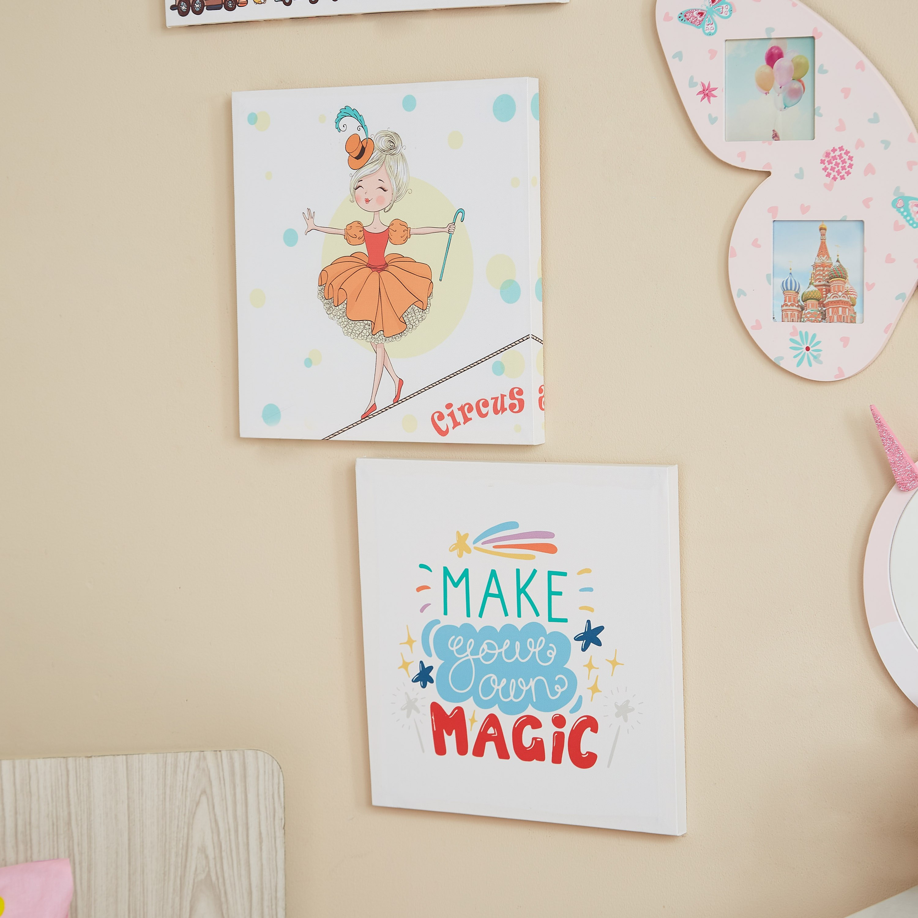 Artistry Ballerina 2-Piece Printed Canvas - 30x30x1 cm-hbxhomeware-hbxkidsandyouth-image-2