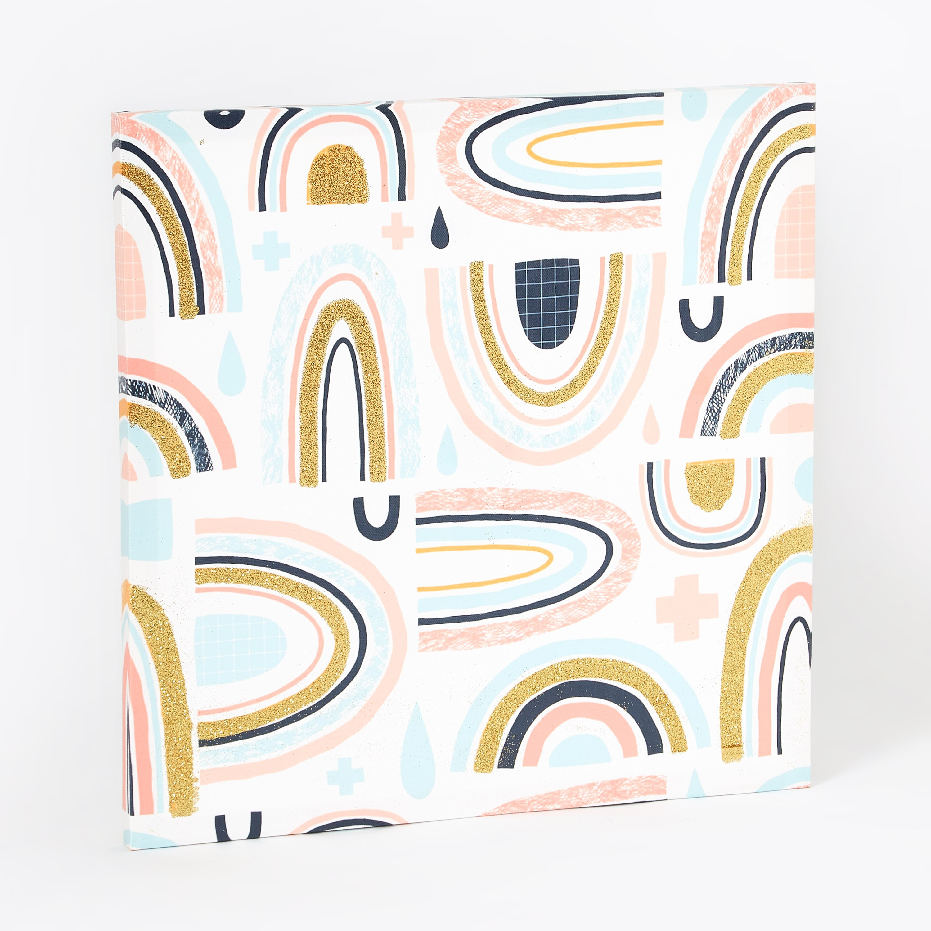 لوحة كانفاس بطبعات قوس قزح تجريدية من آرتيستري - 40x40 سم-hbxhomeware-hbxkidsandyouth-image-5