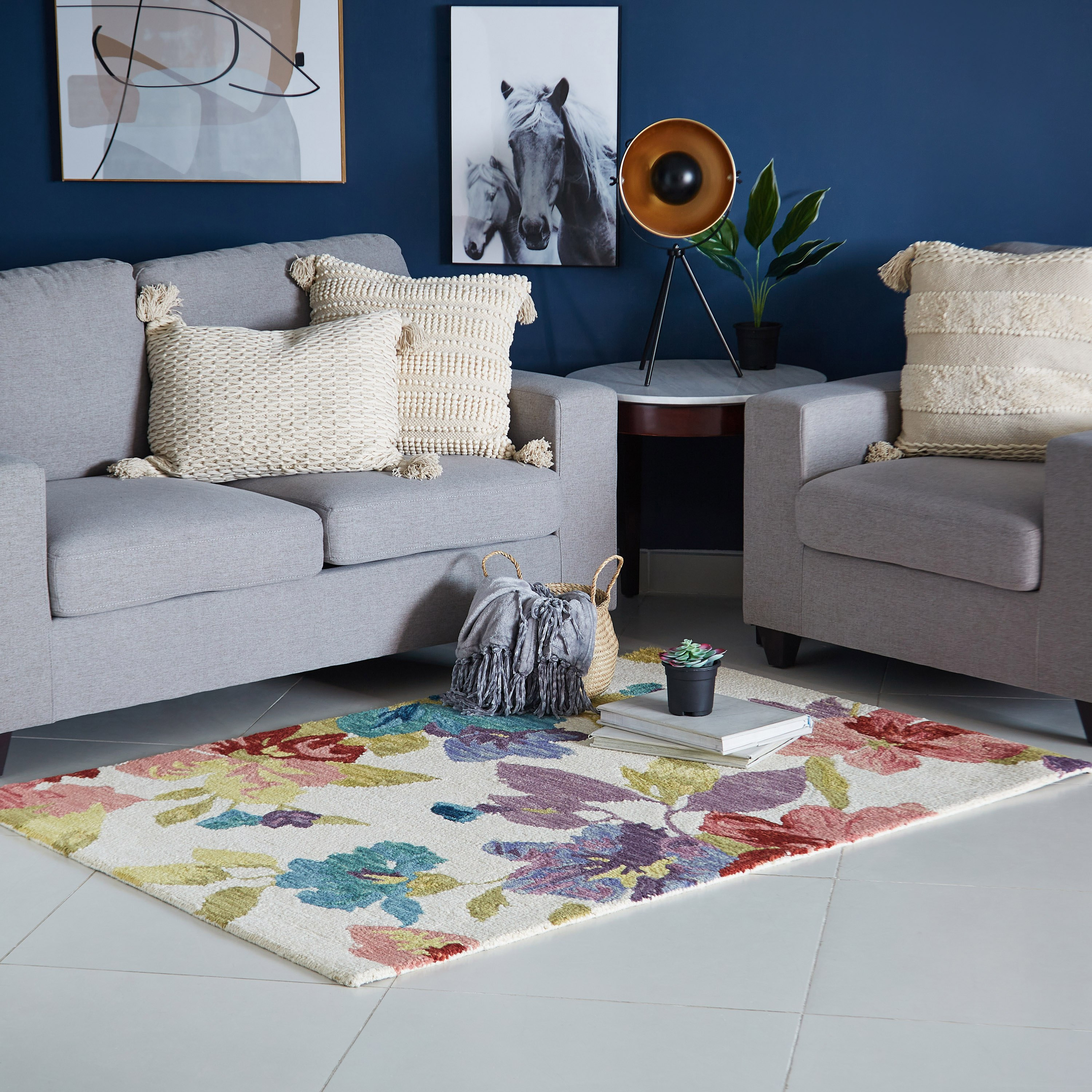 سجادة صوف معنقدة يدويًا من فيونا - 160x230 سم-hbxdecorandfurnishings-floorcoverings-rugs-image-1