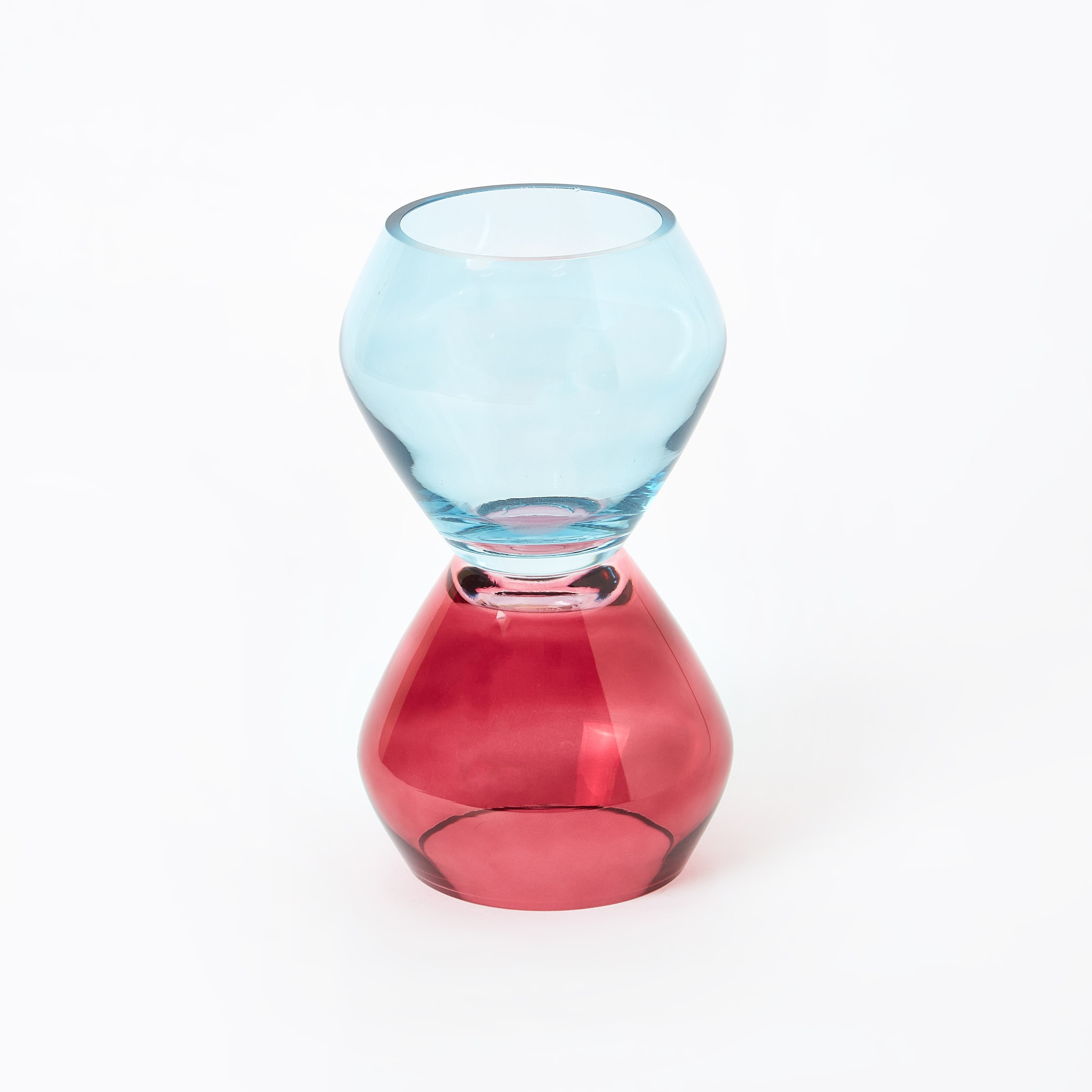 مزهرية بتصميم ساعة رملية من ليلاك - 14x25 سم-hbxbedroom-decorandaccessories-vases-image-5