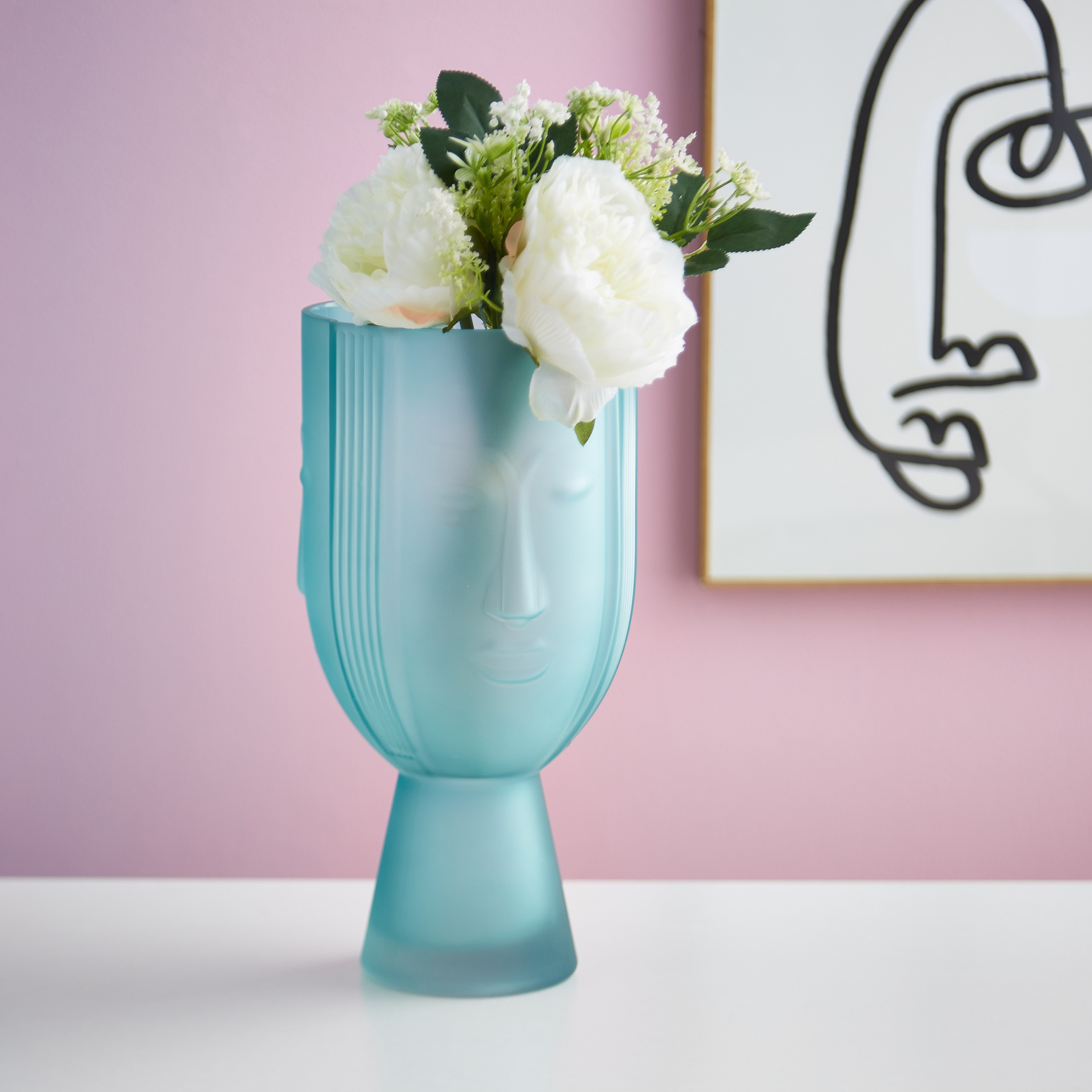 مزهرية وجه زجاجي مع حامل من لايلاك-hbxbedroom-decorandaccessories-vases-image-1