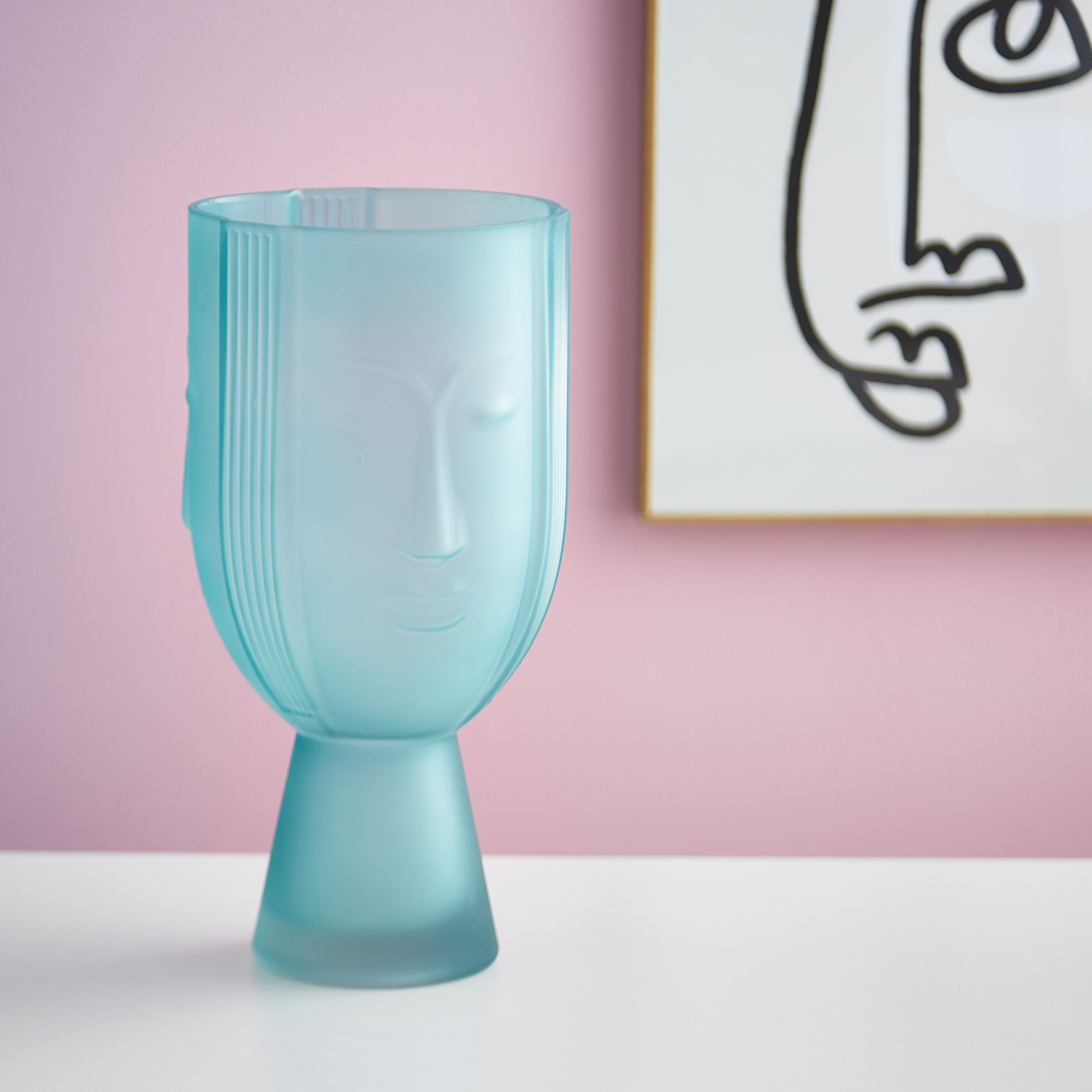 مزهرية وجه زجاجي مع حامل من لايلاك-hbxbedroom-decorandaccessories-vases-image-2