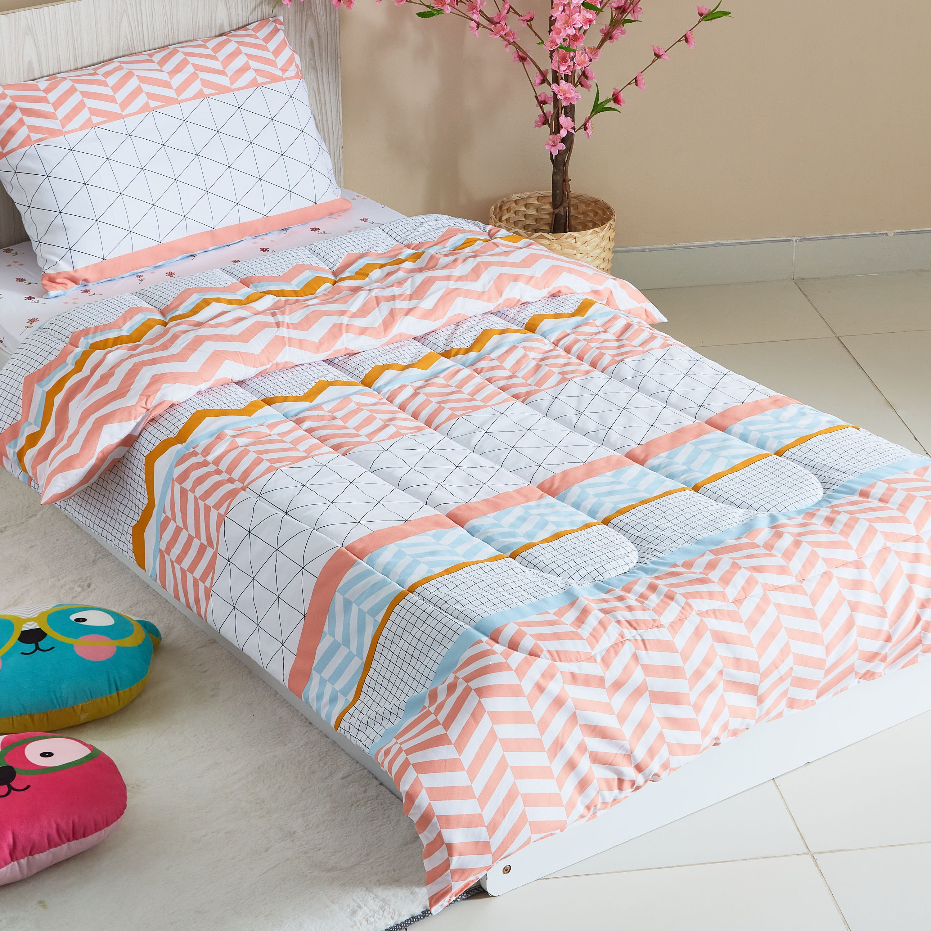 طقم لحاف فردي قطعتين من إلفيش ميلا - 135x220 سم-hbxhomeware-hbxkidsandyouth-image-2