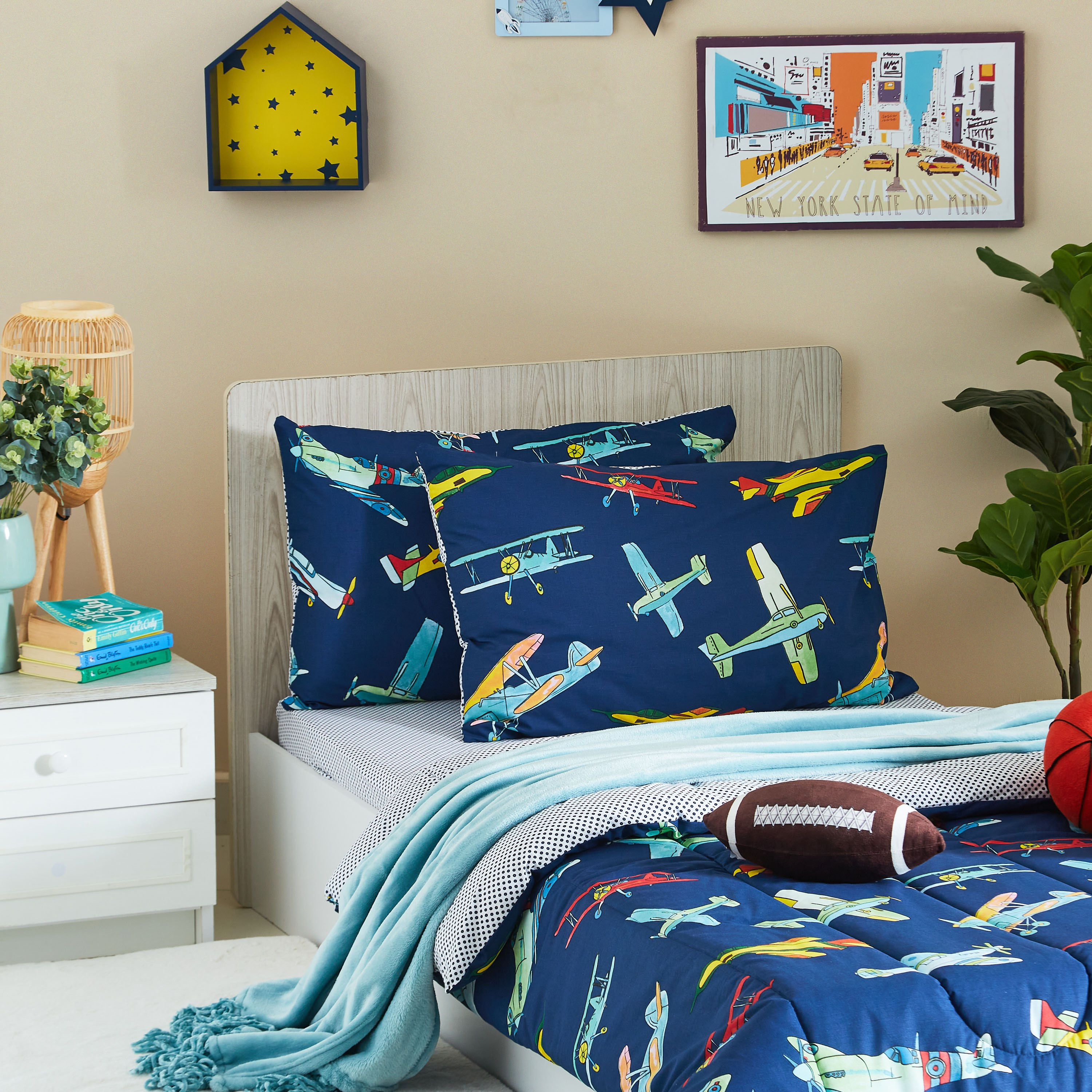 طقم أغطية وسائد قطعتين إيربلين من إلفيش - 50x75 سم-hbxhomeware-hbxkidsandyouth-image-4