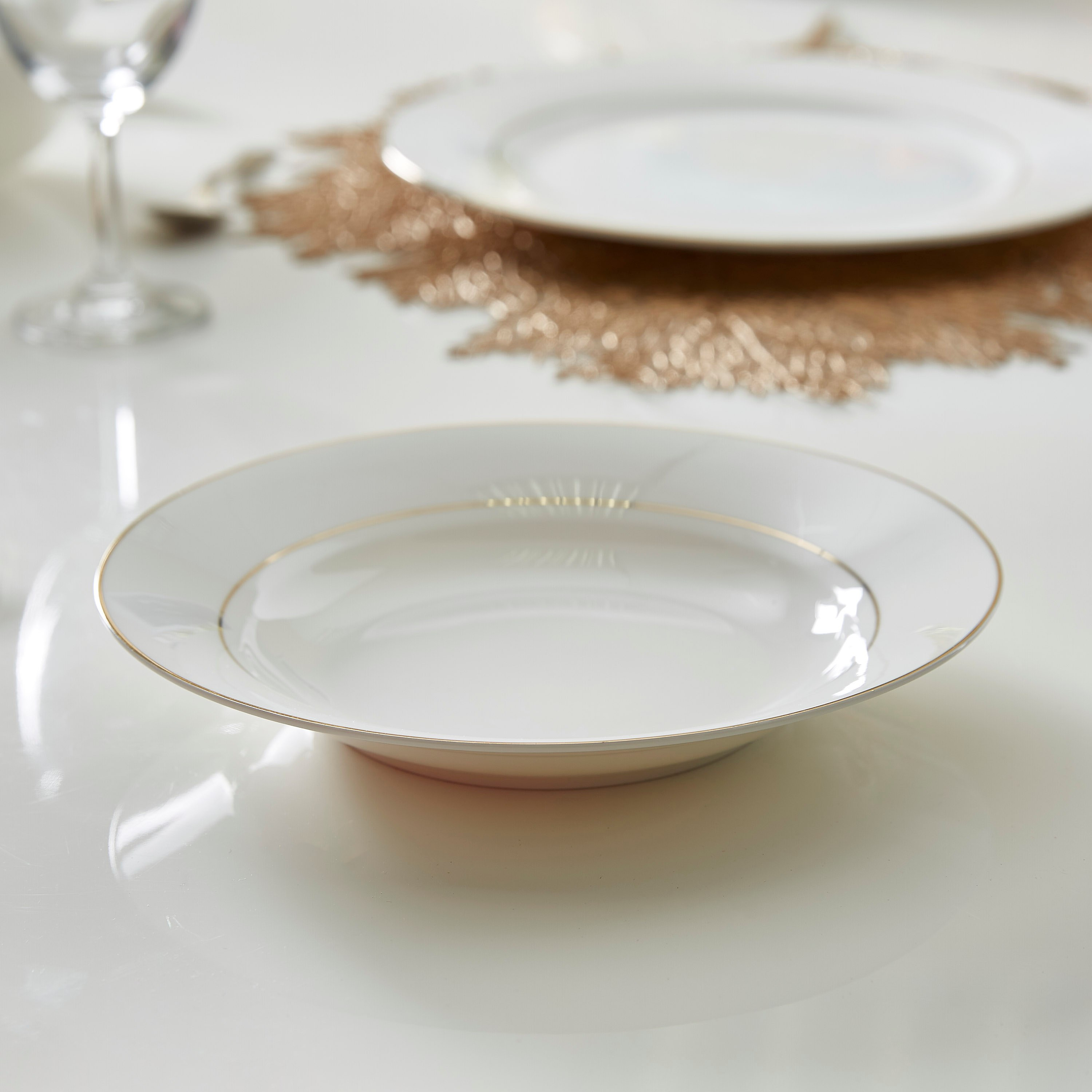 صحن شوربة خزف صيني من كوين - 20 سم-hbxdecorandfurnishings-tabletop-crockery-image-1