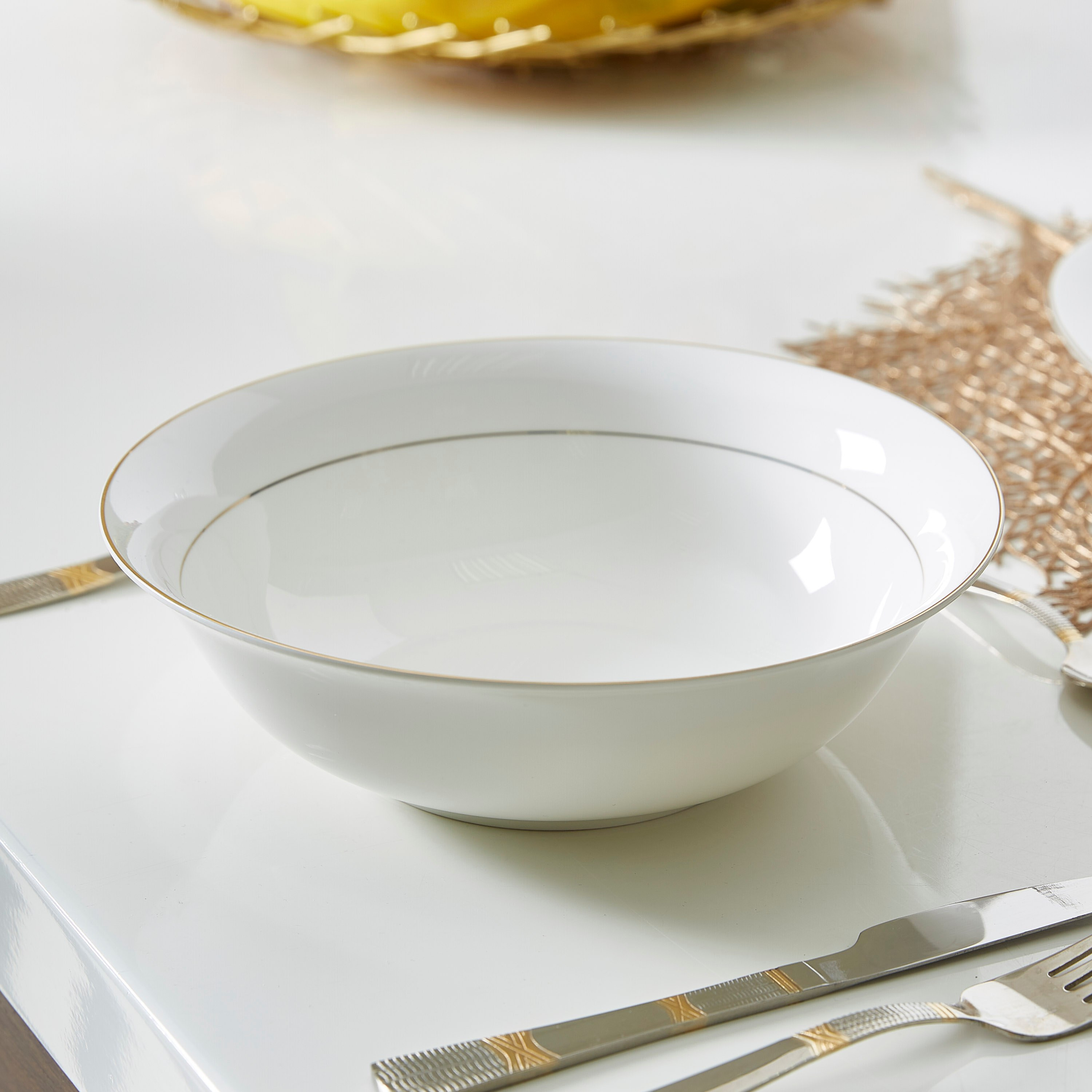 وعاء تقديم خزف صيني من كوين - 23 سم-hbxdecorandfurnishings-tabletop-serveware-image-1