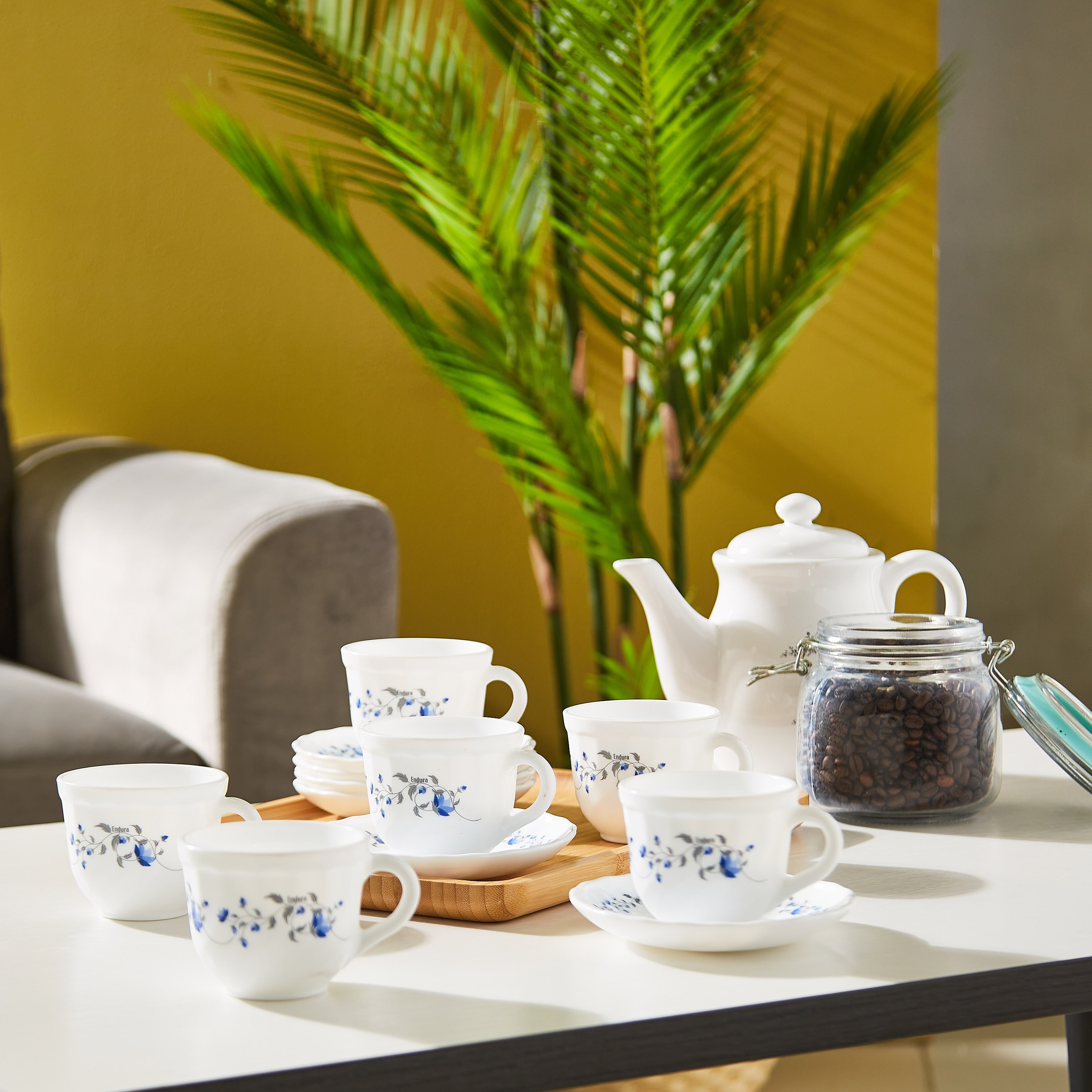 طقم فنجانين وصحون 12 قطعة من شيل هيلينا - 220 مل-hbxhomeware-diningandtabletop-coffeeandteasets-image-1
