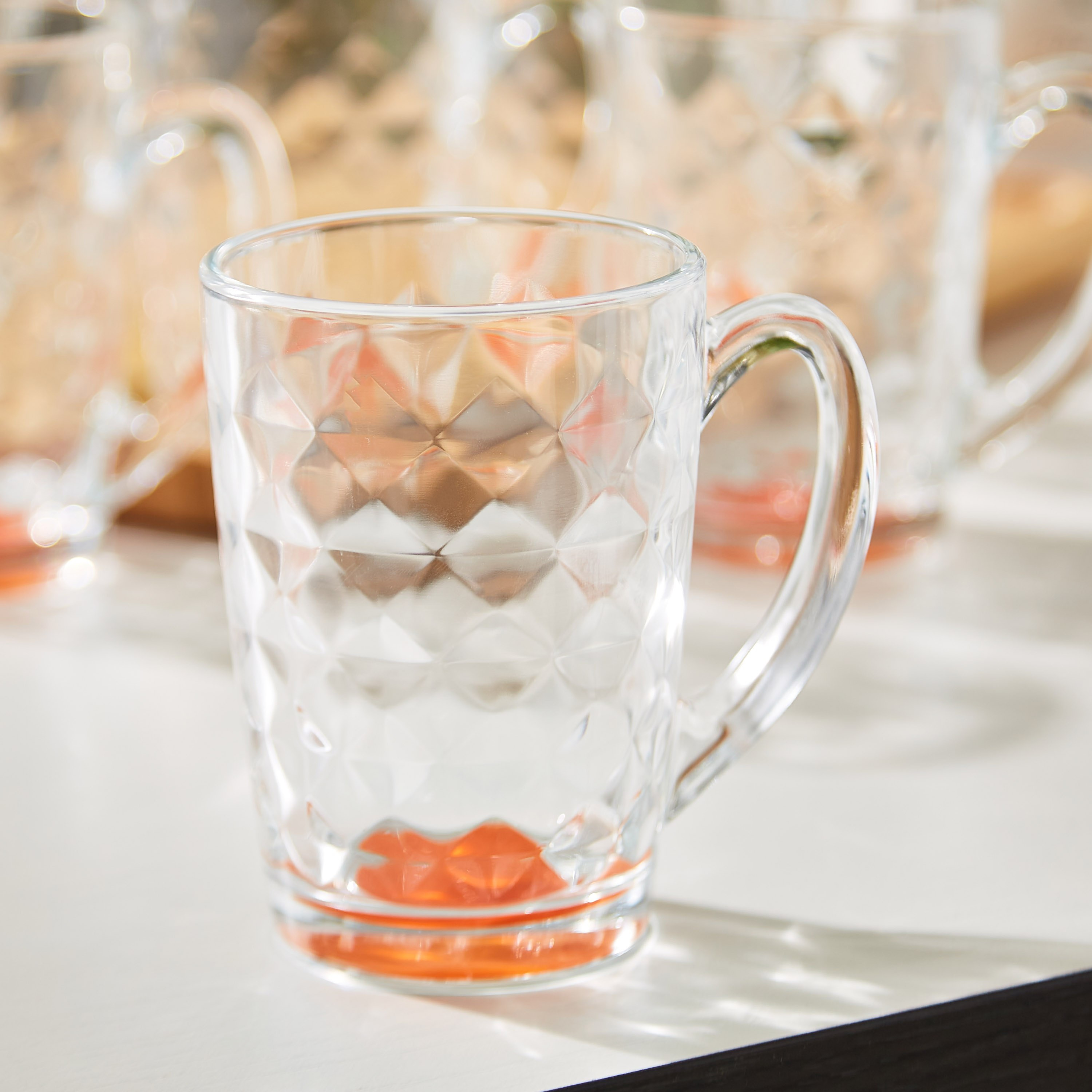 طقم مجّات بتصميم معين بارز الملمس 6 قطع نيو مورنينج من لومينارك - 320 مل-hbxhomeware-hbxkitchen-image-3