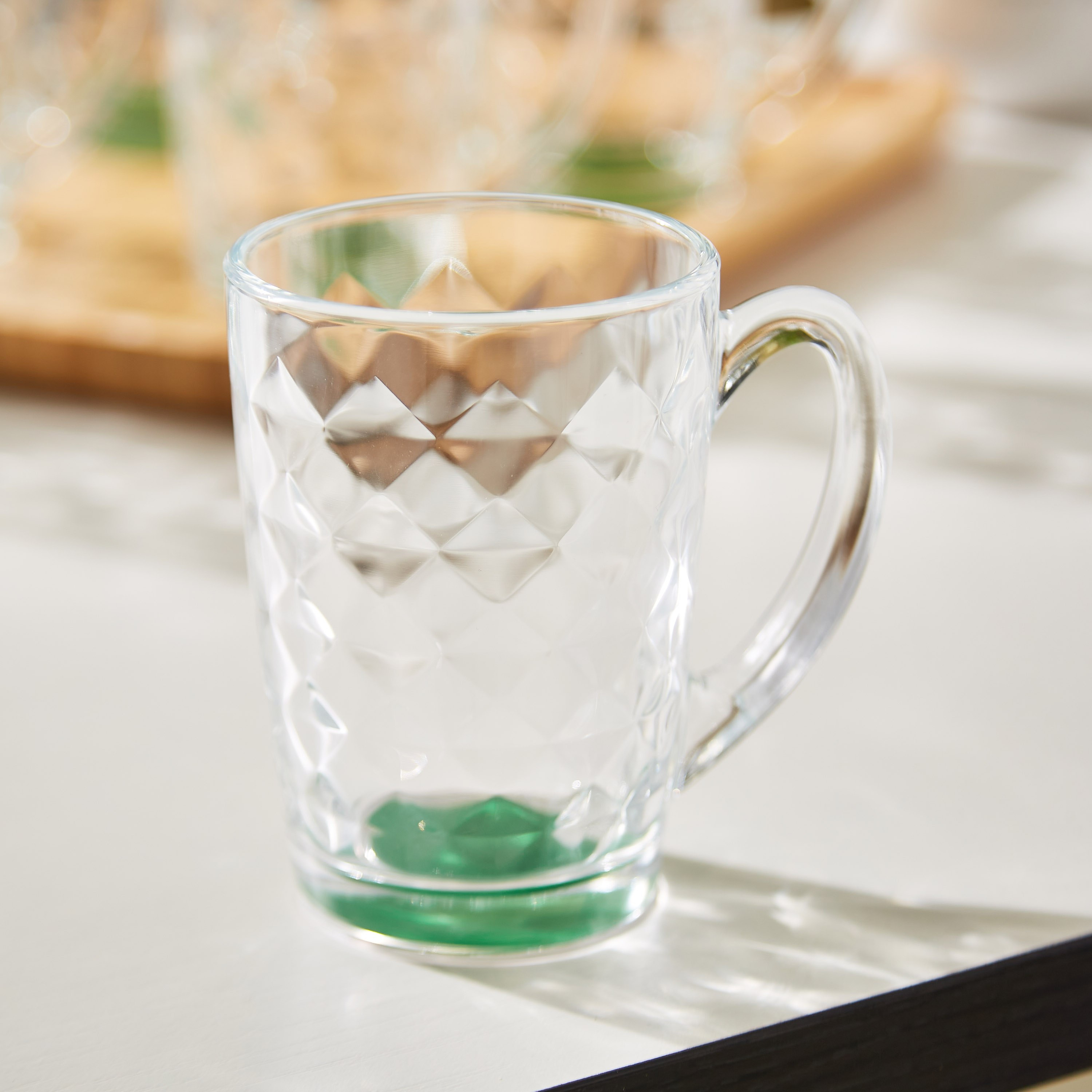 طقم مجّات بارزة الملمس بتصميم ألماس من لومينارك إيميلي - 320 مل-hbxhomeware-diningandtabletop-coffeeandteasets-image-3