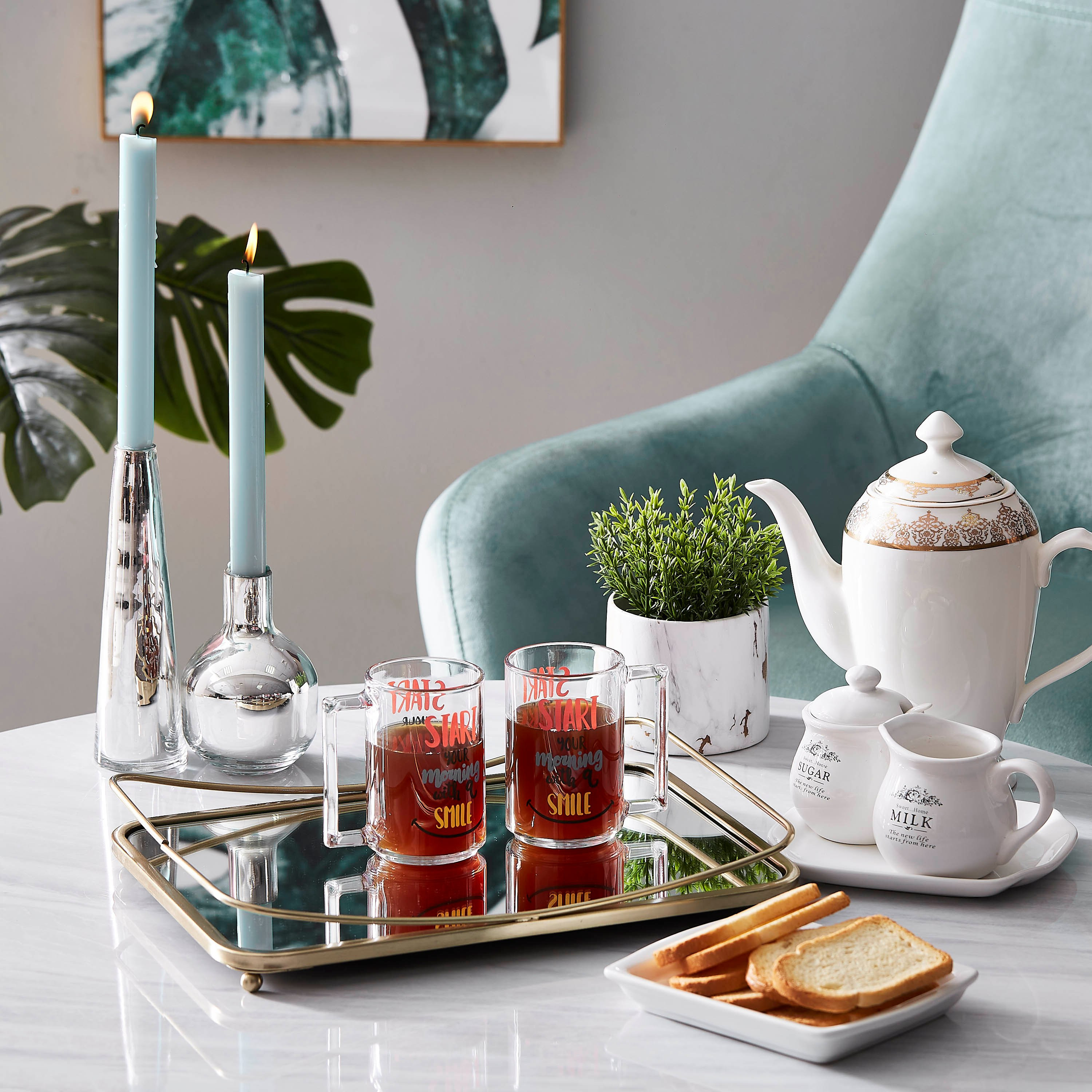 طقم مجّات قطعتين هابي مورنينج من لومينارك - 320 مل-hbxhomeware-diningandtabletop-coffeeandteasets-image-1