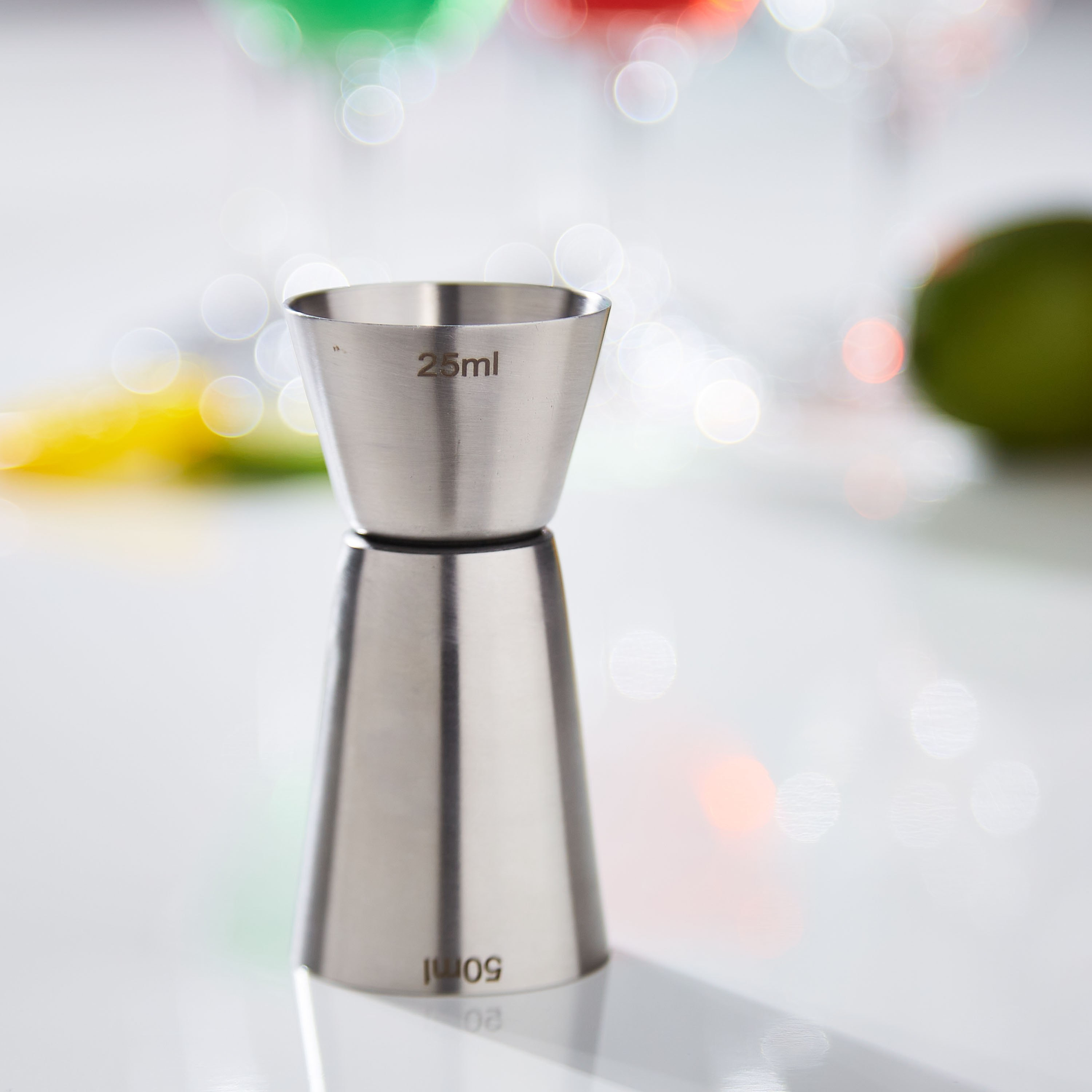 Fiona Steel Bar Peg Measure - 25 ml and 50 ml-hbxhomeware-diningandtabletop-baraccessories-image-1