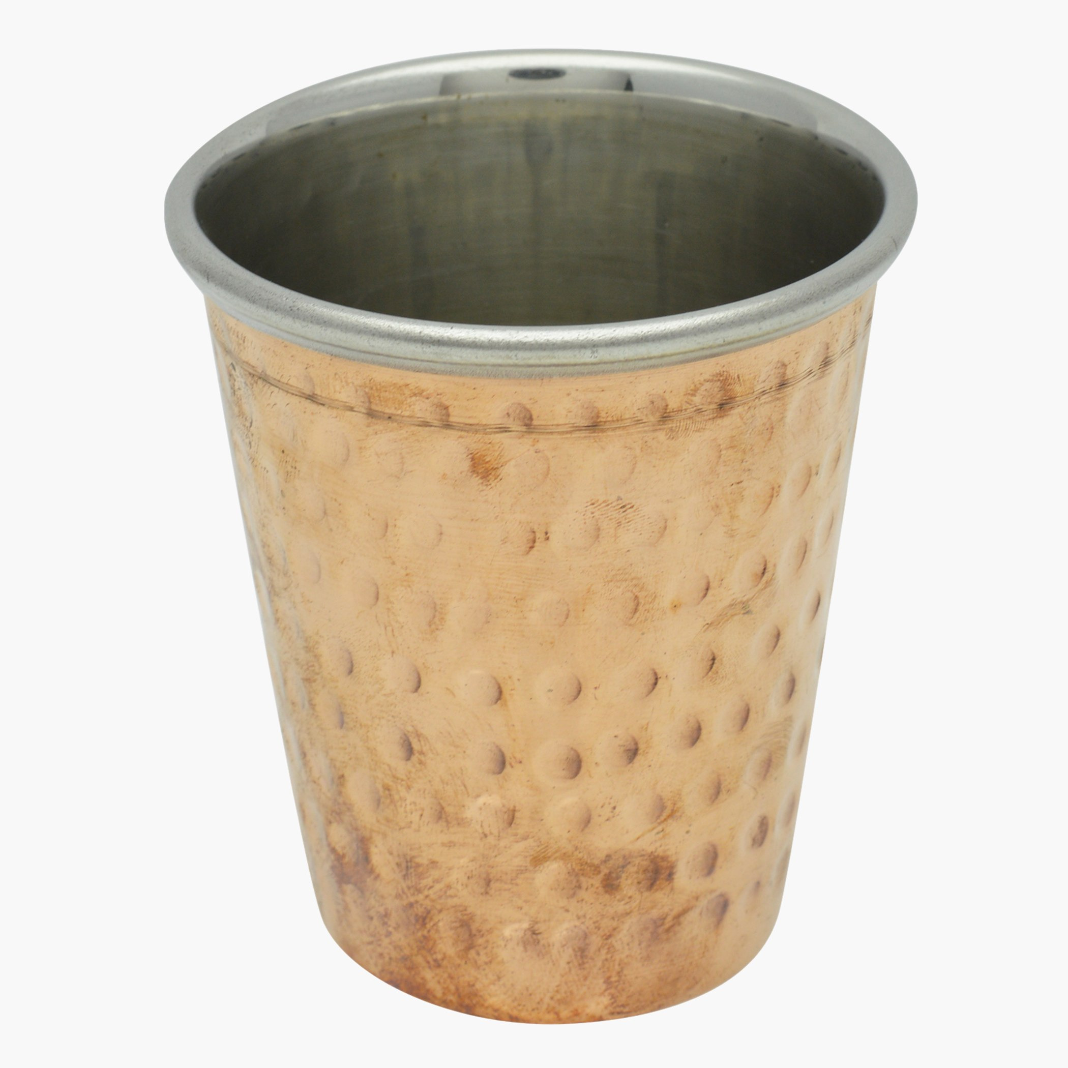 كأس نحاسي ستانليس ستيل من فيونا - 8x9 سم-hbxdecorandfurnishings-tabletop-serveware-image-1