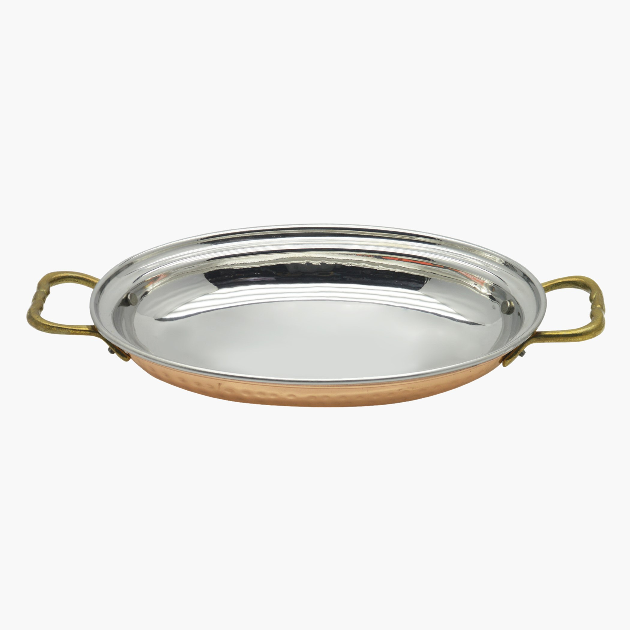 طبق بيضاوي نحاسي من فيونا - 18x13 سم-hbxdecorandfurnishings-tabletop-serveware-image-1