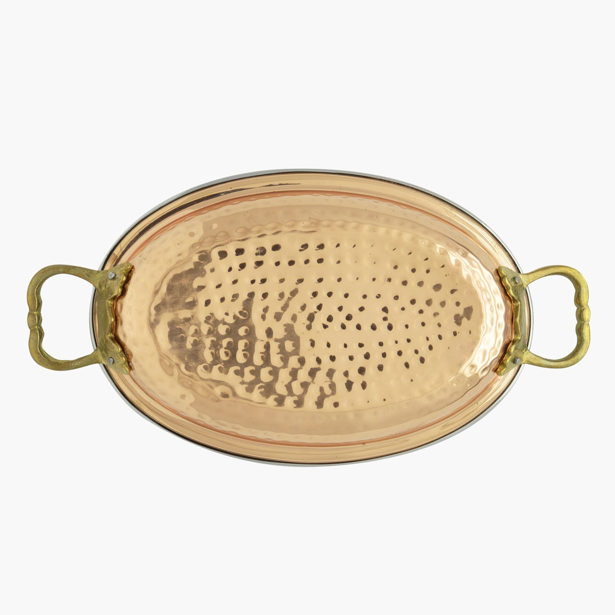 طبق بيضاوي نحاسي من فيونا - 18x13 سم-hbxdecorandfurnishings-tabletop-serveware-image-3