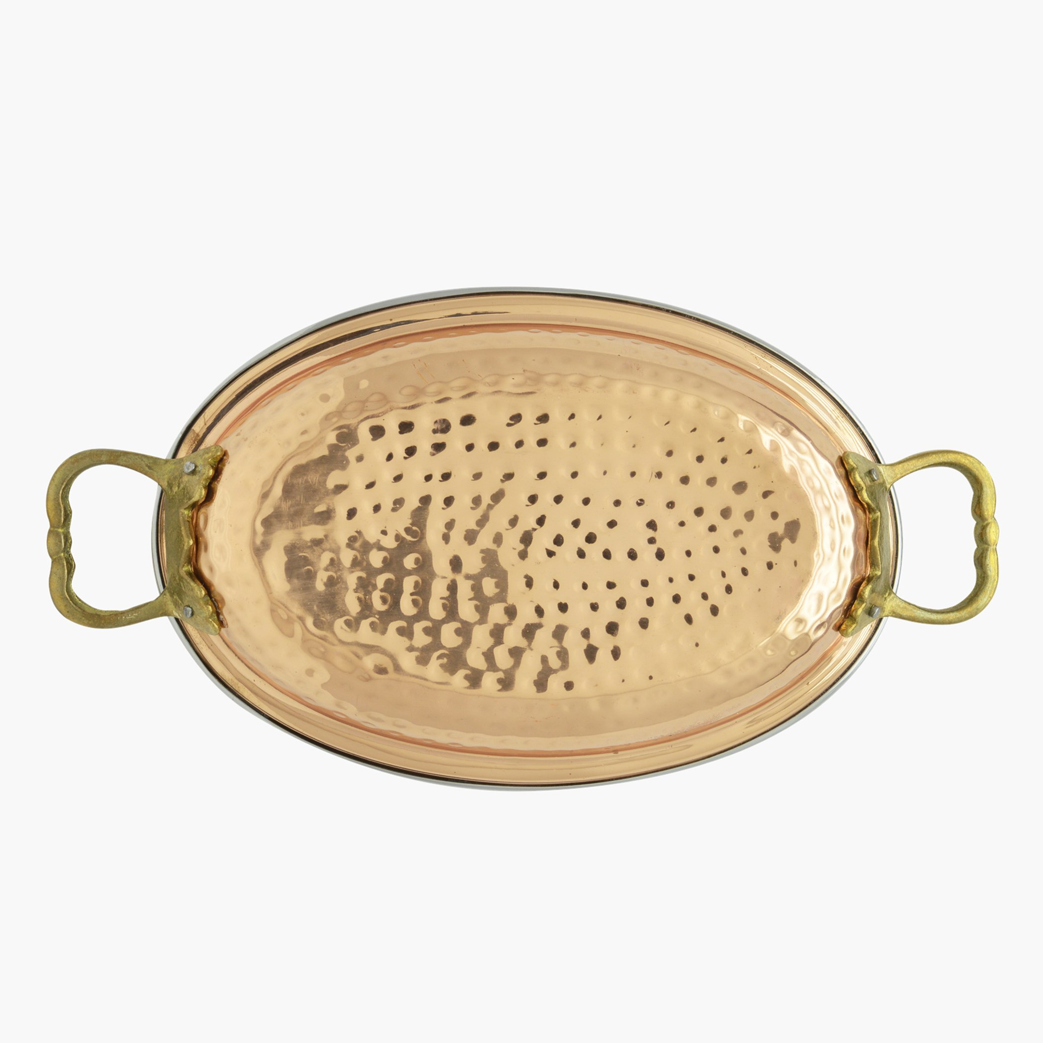 طبق بيضاوي نحاسي من فيونا - 24x14 سم-hbxdecorandfurnishings-tabletop-serveware-image-3