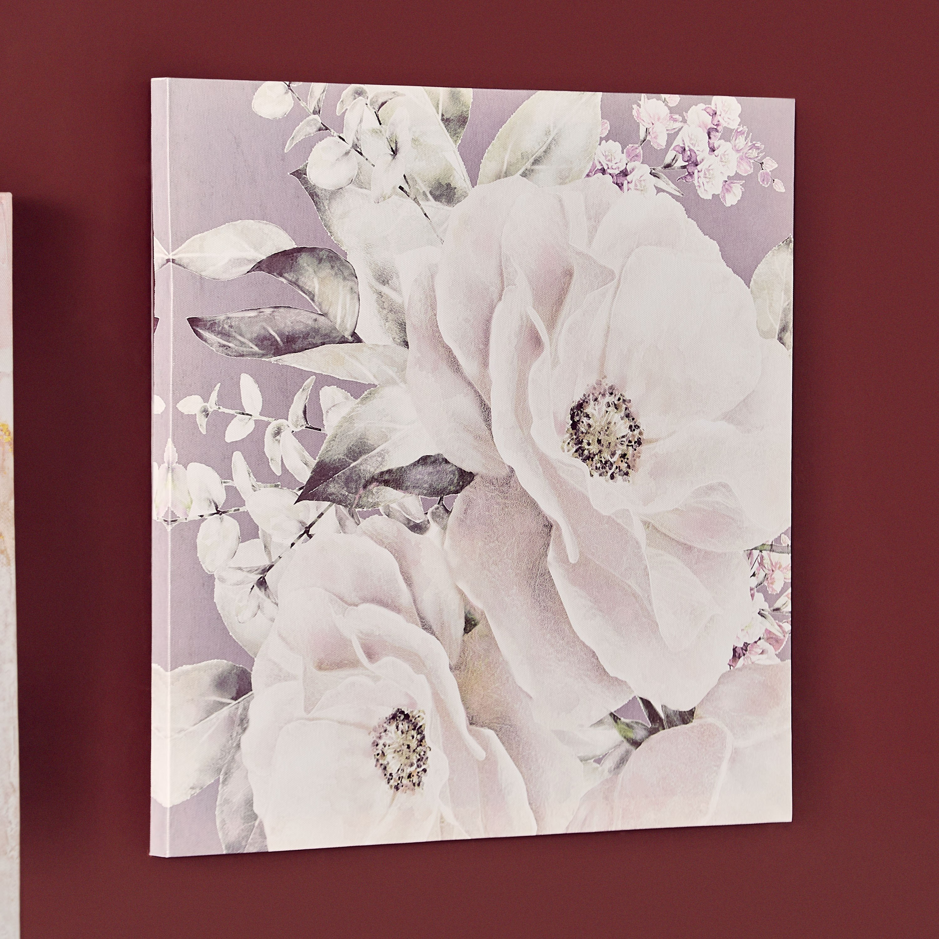 لوحة كانفاس مؤطرة بتصميم زهرة من إلمر - 40x2x40 سم-hbxhomeware-hbxdecorandfurnishings-image-2