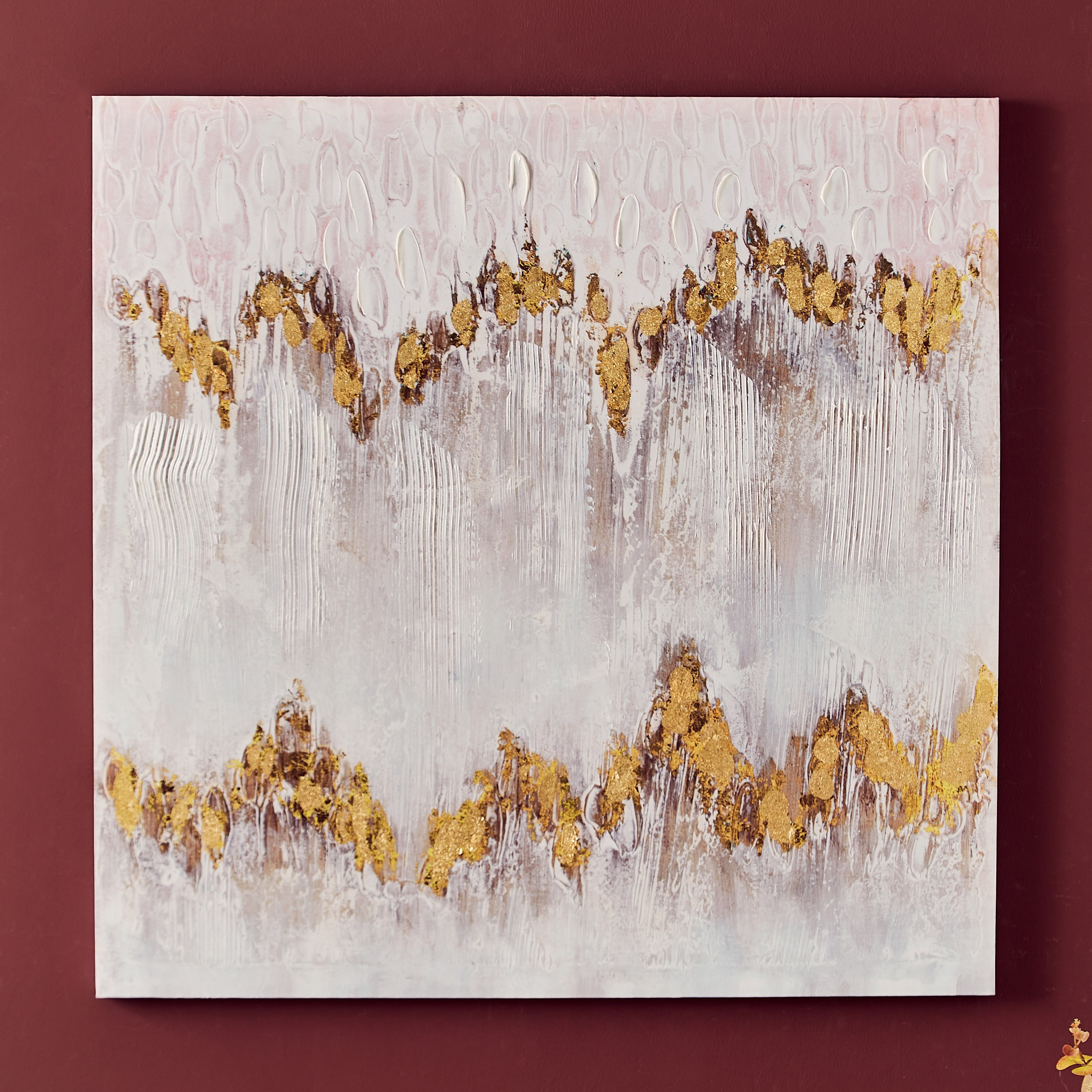لوحة كانفاس مؤطرة مرسومة بطبعات تجريديّة من جايد - 80x3x80 سم-PROMO_HB_AE_B1G1_250925-image-1