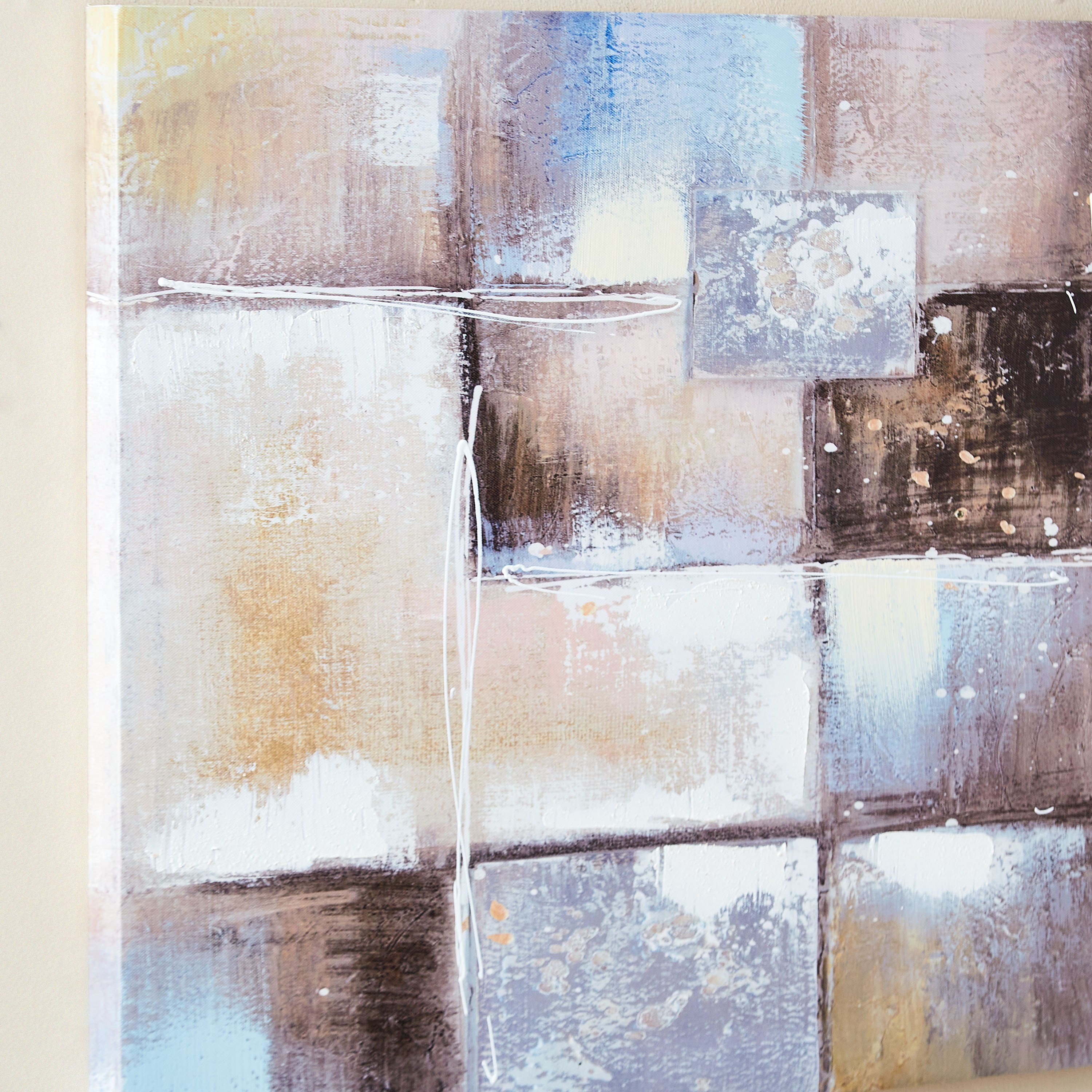 لوحة كانفاس مؤطرة مستطيلة مرسومة بطبعات تجريديّة من جايد - 150x3x50 سم-PROMO_HB_AE_B1G1_250925-image-3