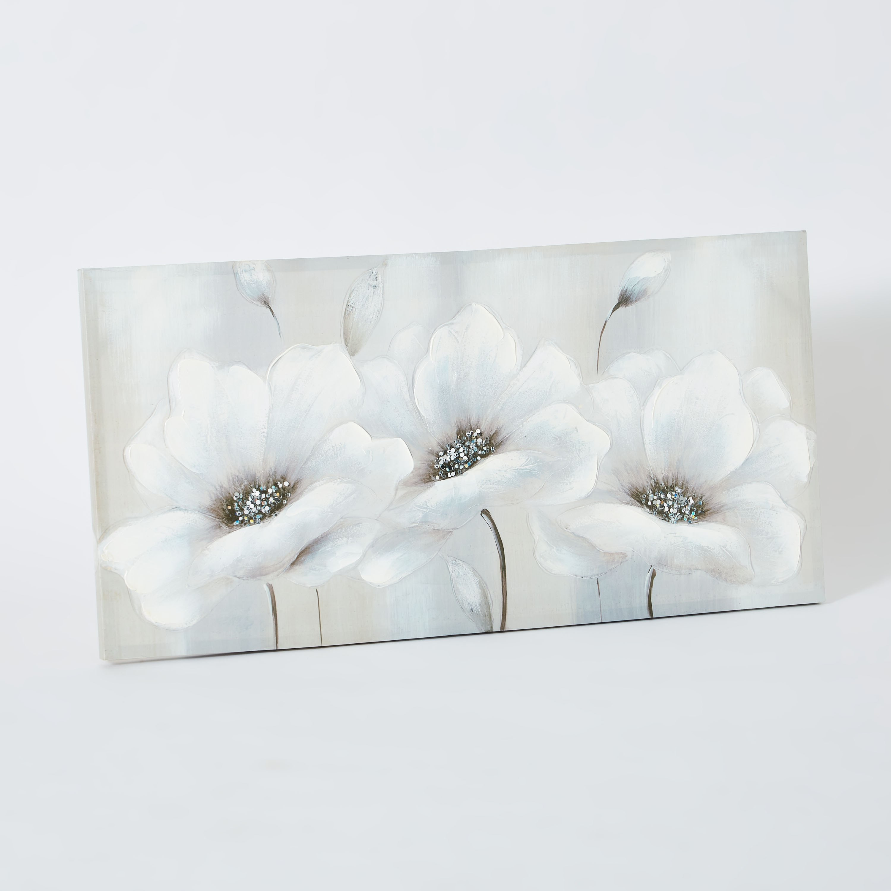 Jade Flowers Painted Canvas Framed Picture - 50x100 cm-PROMO_HB_AE_B1G1_250925-image-5
