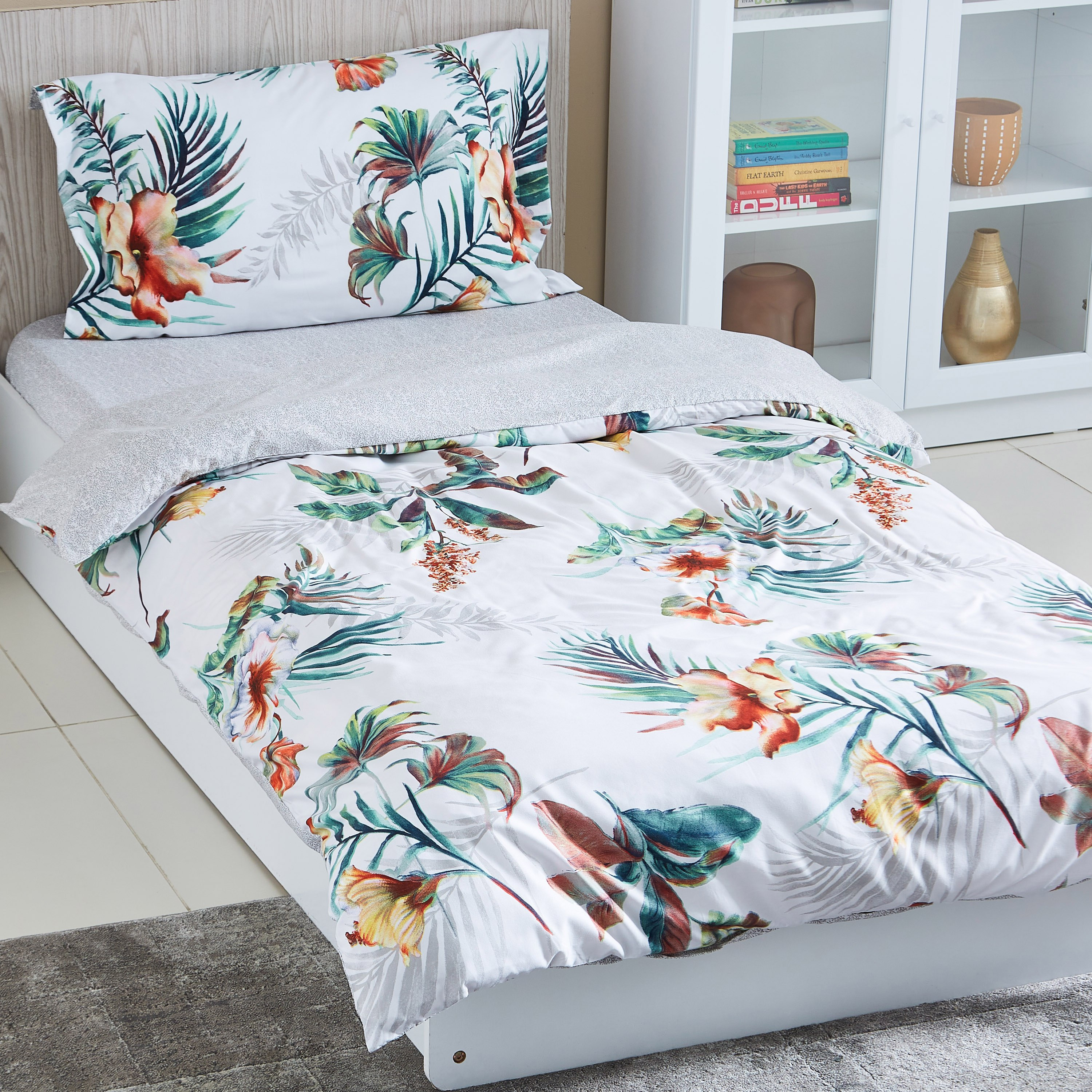 Tulip 3-Piece Printed Microfibre Single Duvet Cover Set - 135x200 cm-PROMO_HB_AE_B1G1_250925-image-1
