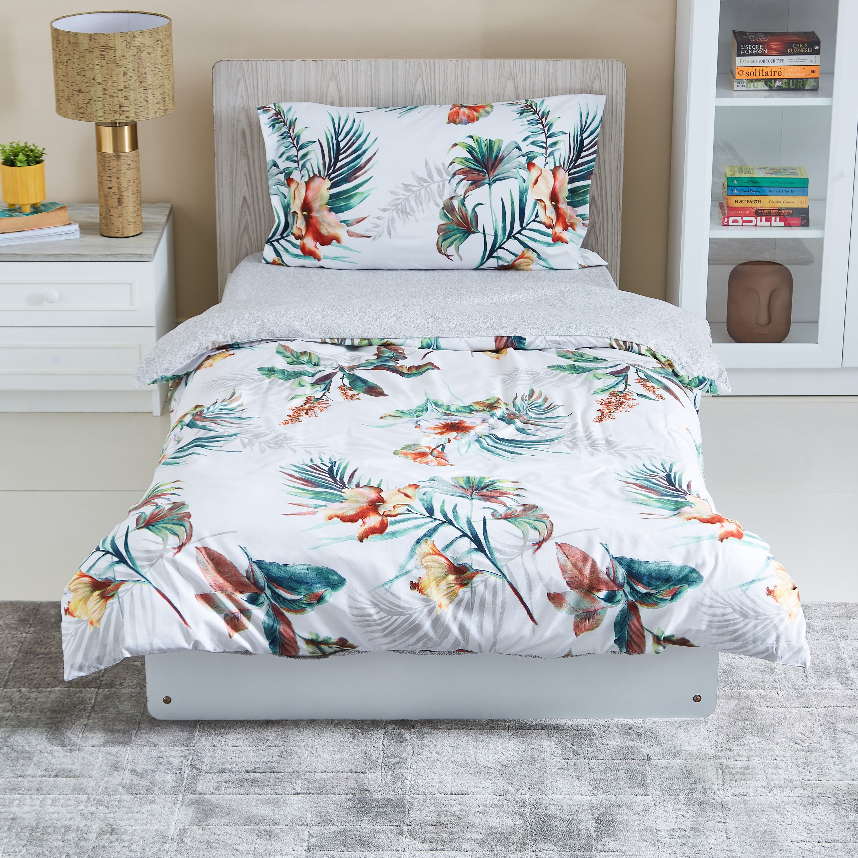 Tulip 3-Piece Printed Microfibre Single Duvet Cover Set - 135x200 cm-PROMO_HB_AE_B1G1_250925-image-2