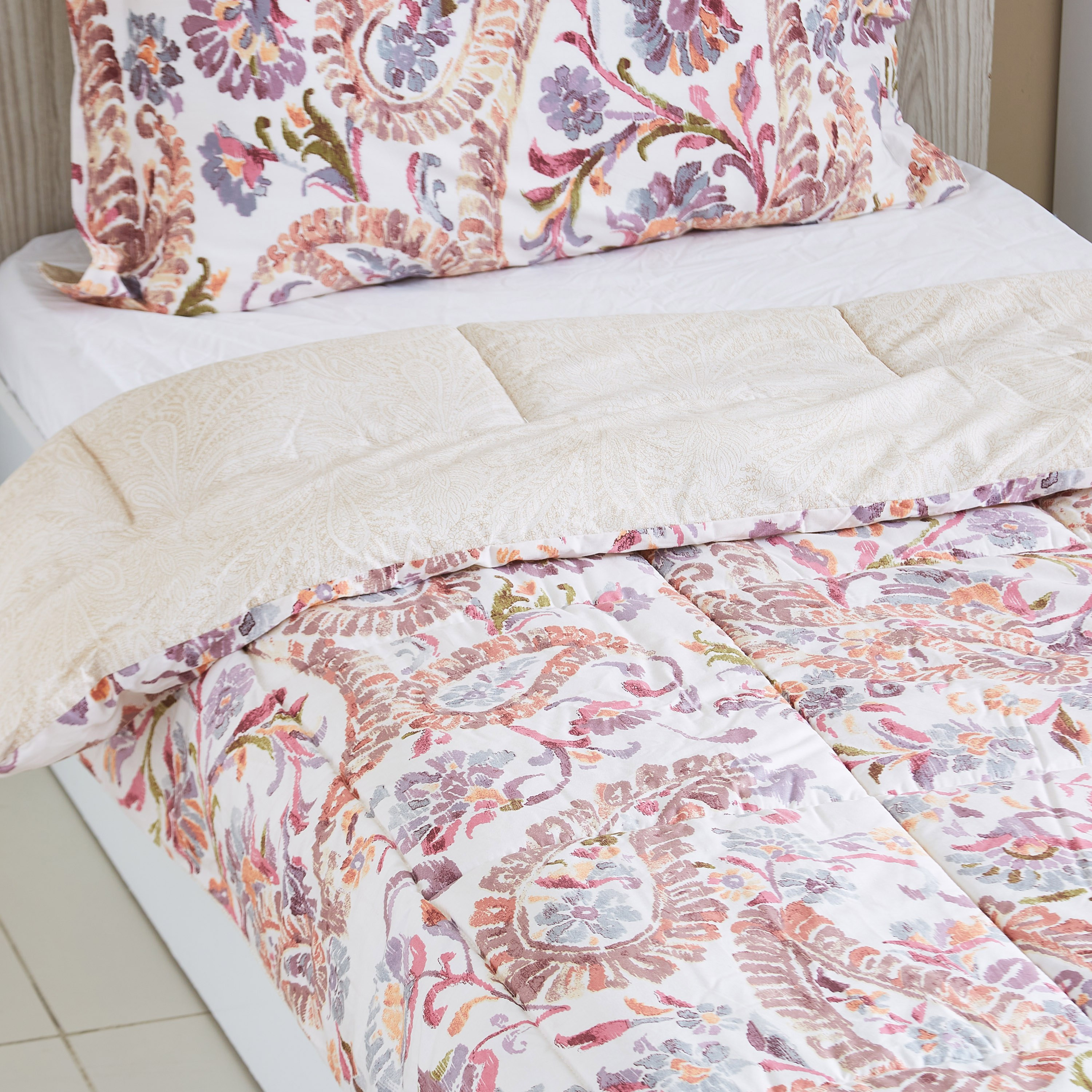 طقم لحاف فردي قطن من قطعتين بطبعات بيزلي - 135x220 سم-PROMO_HB_AE_B1G1_250925-image-3