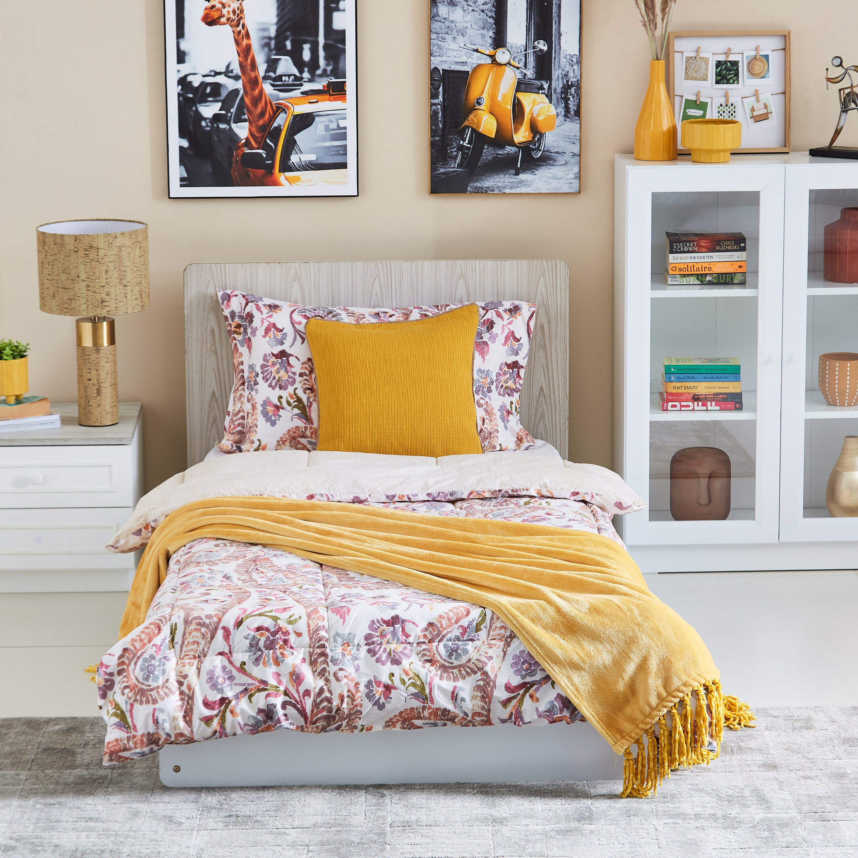 طقم لحاف فردي قطن من قطعتين بطبعات بيزلي - 135x220 سم-PROMO_HB_AE_B1G1_250925-image-5