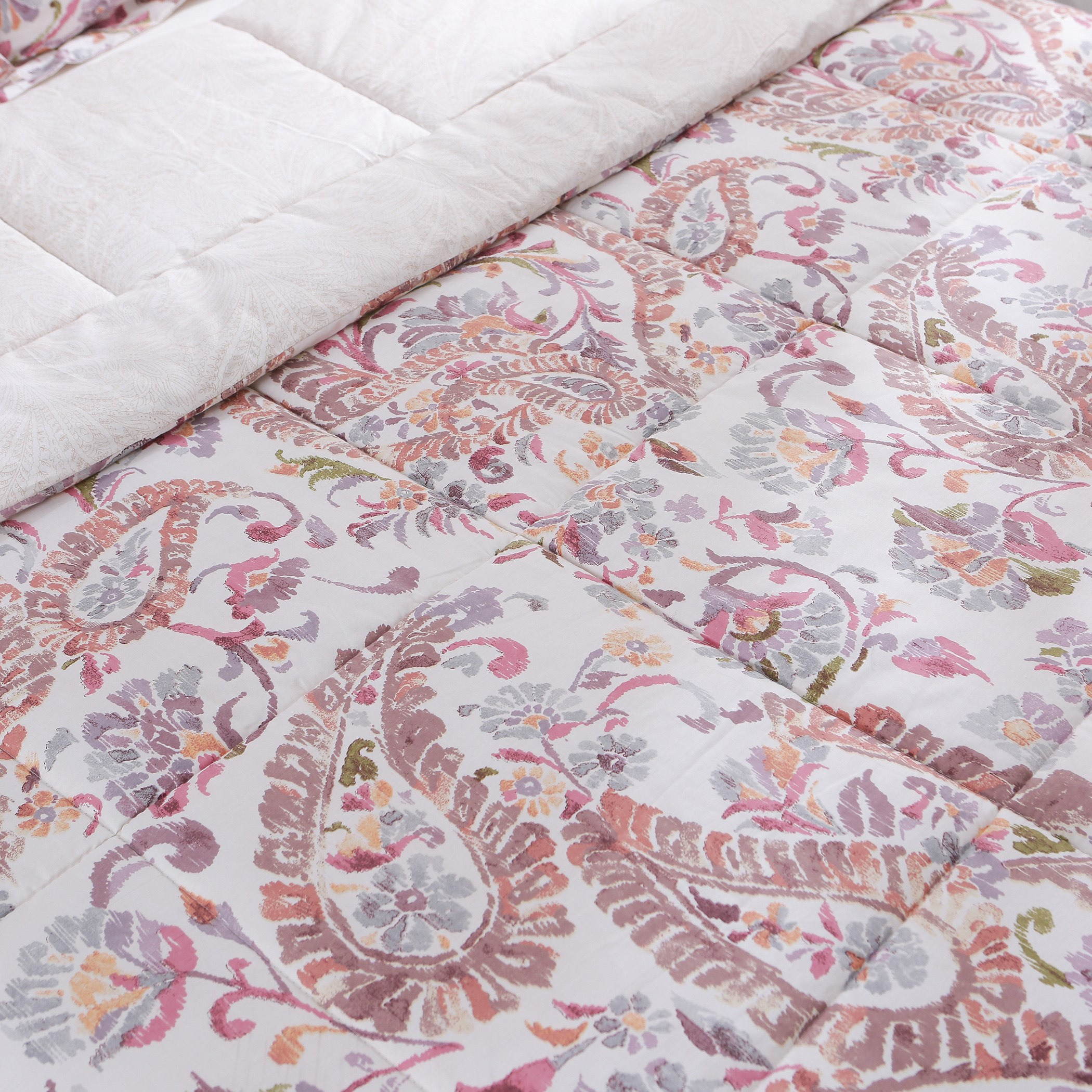 طقم لحاف كينج قطن بطبعات 3 قطع من بيزلي - 220x240 سم-hbxhomeware-hbxdecorandfurnishings-image-6