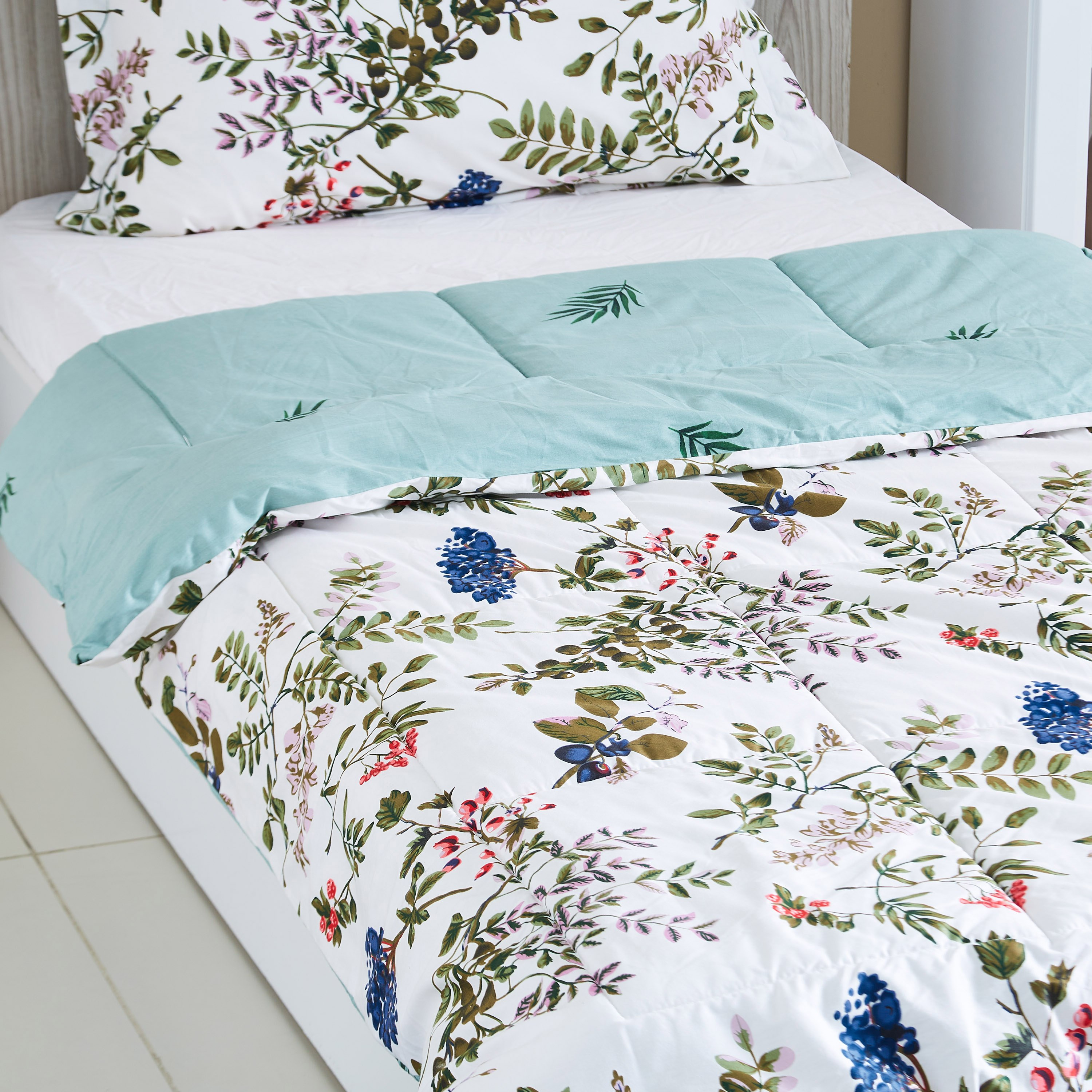 طقم لحاف فردي قطن من قطعتين بطبعات من آستر - 135x220 سم-hbxhomeware-hbxdecorandfurnishings-image-3